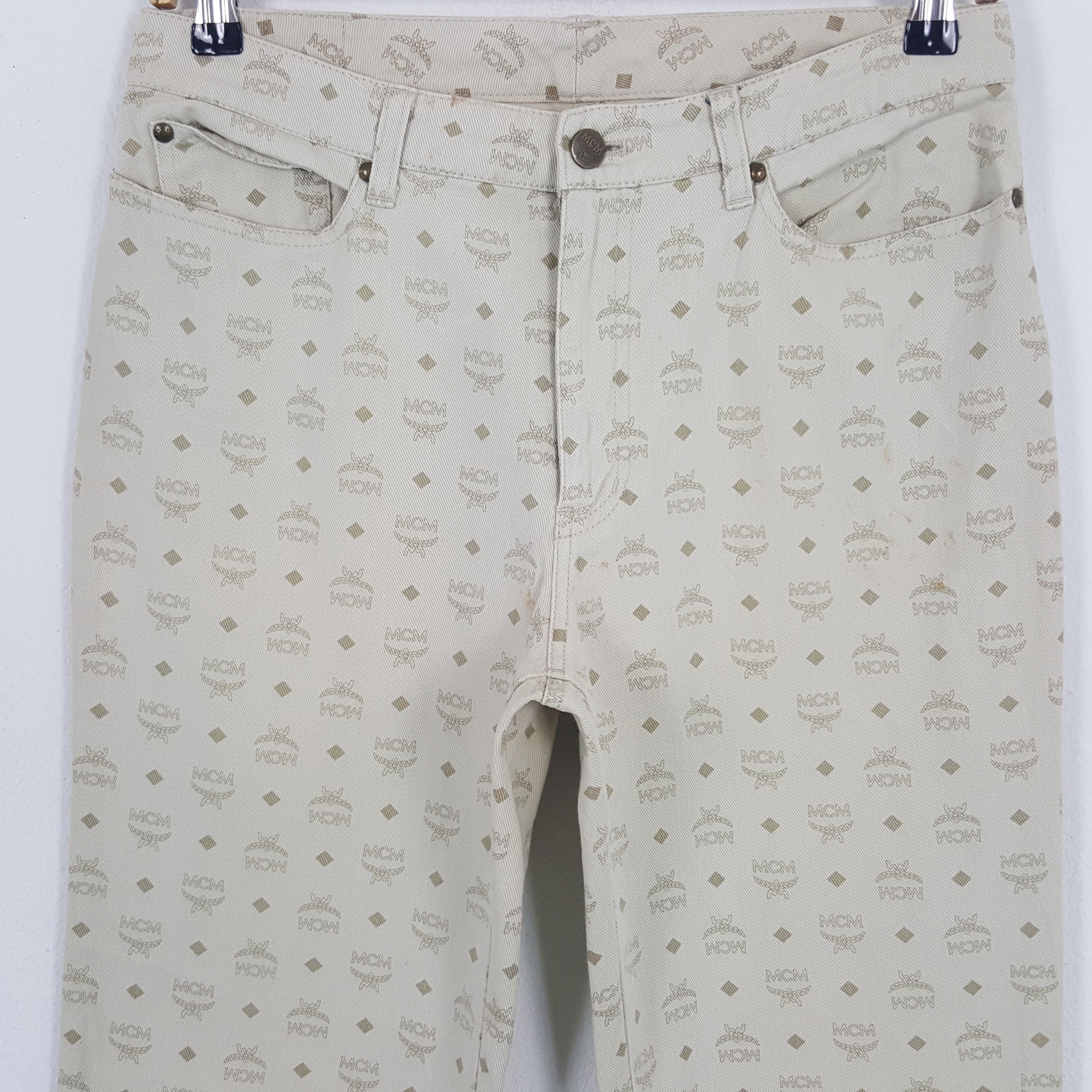 MCM × Vintage Vintage MCM Legere Monogram Pants Size US 29 - 2 Thumbnail