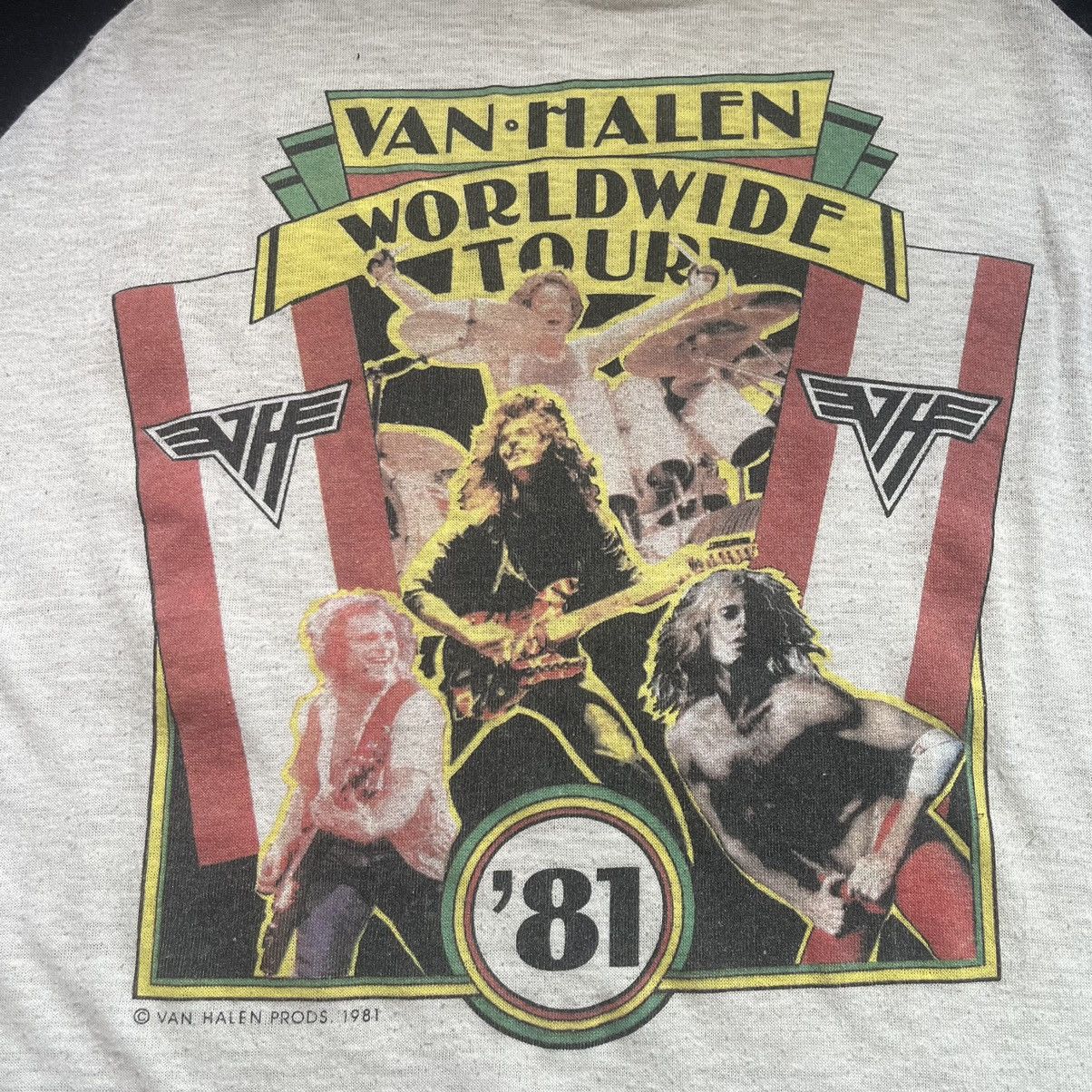 Band Tees × Vintage VAN HALEN 1981 Size US S / EU 44-46 / 1 - 5 Thumbnail