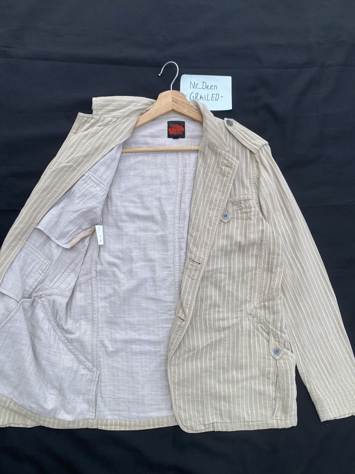 Jean Paul Gaultier Rare Vintage Jean Paul Gaultier JPG Stripes Cotton Jacket Size US M / EU 48-50 / 2 - 7 Thumbnail
