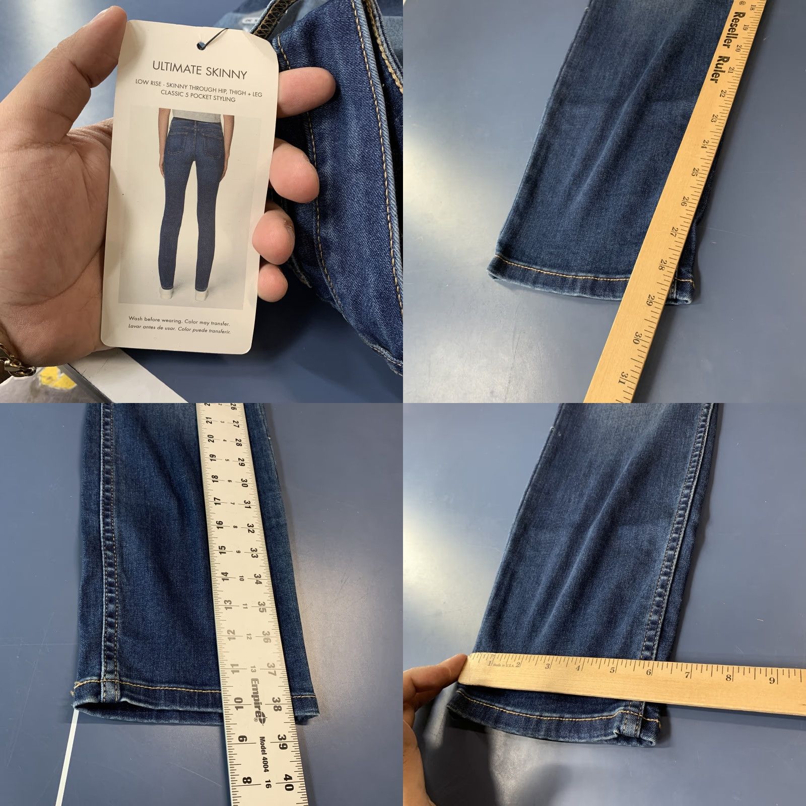 Calvin Klein NEW Calvin Klein Denim Jeans Womens Size 6X30 Ultimate Skinny Low Rise NWT Size 28" / US 6 / IT 42 - 9 Thumbnail