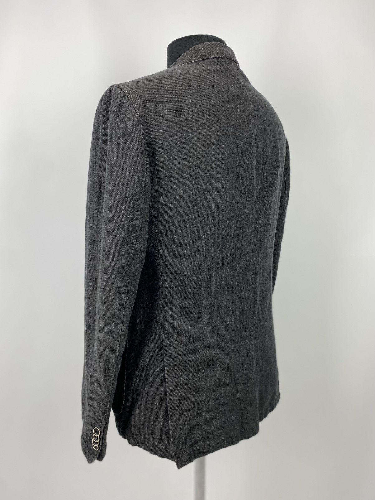 SARTORIO Sartoria Condotti Napoli Brownish Gray Washed Cotton Blazer Size 52R - 18 Thumbnail