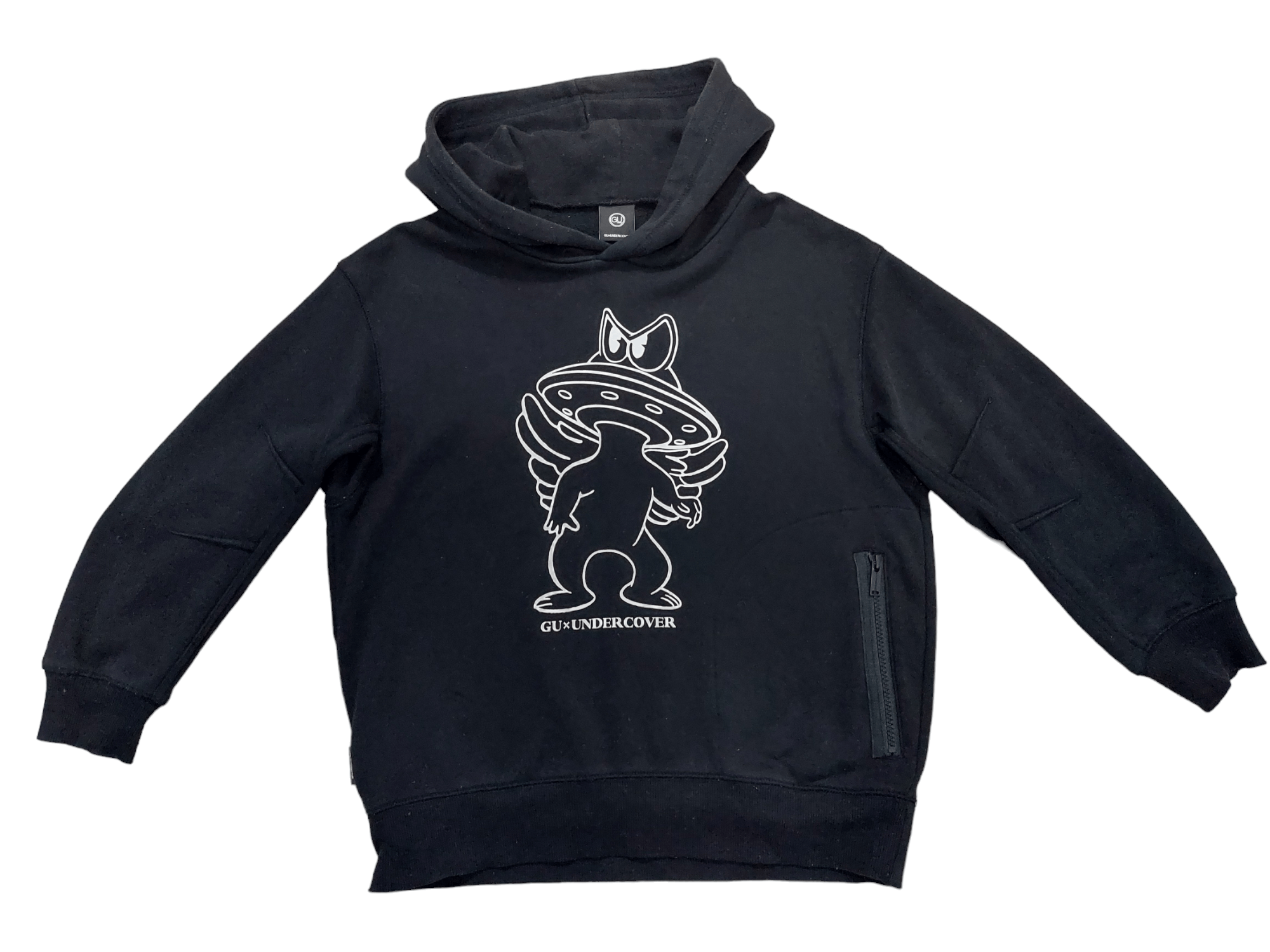 image of Archival Clothing x Jun Takahashi Gu X Undercover Space Man Hoodies in Black, Men's (Size Small)