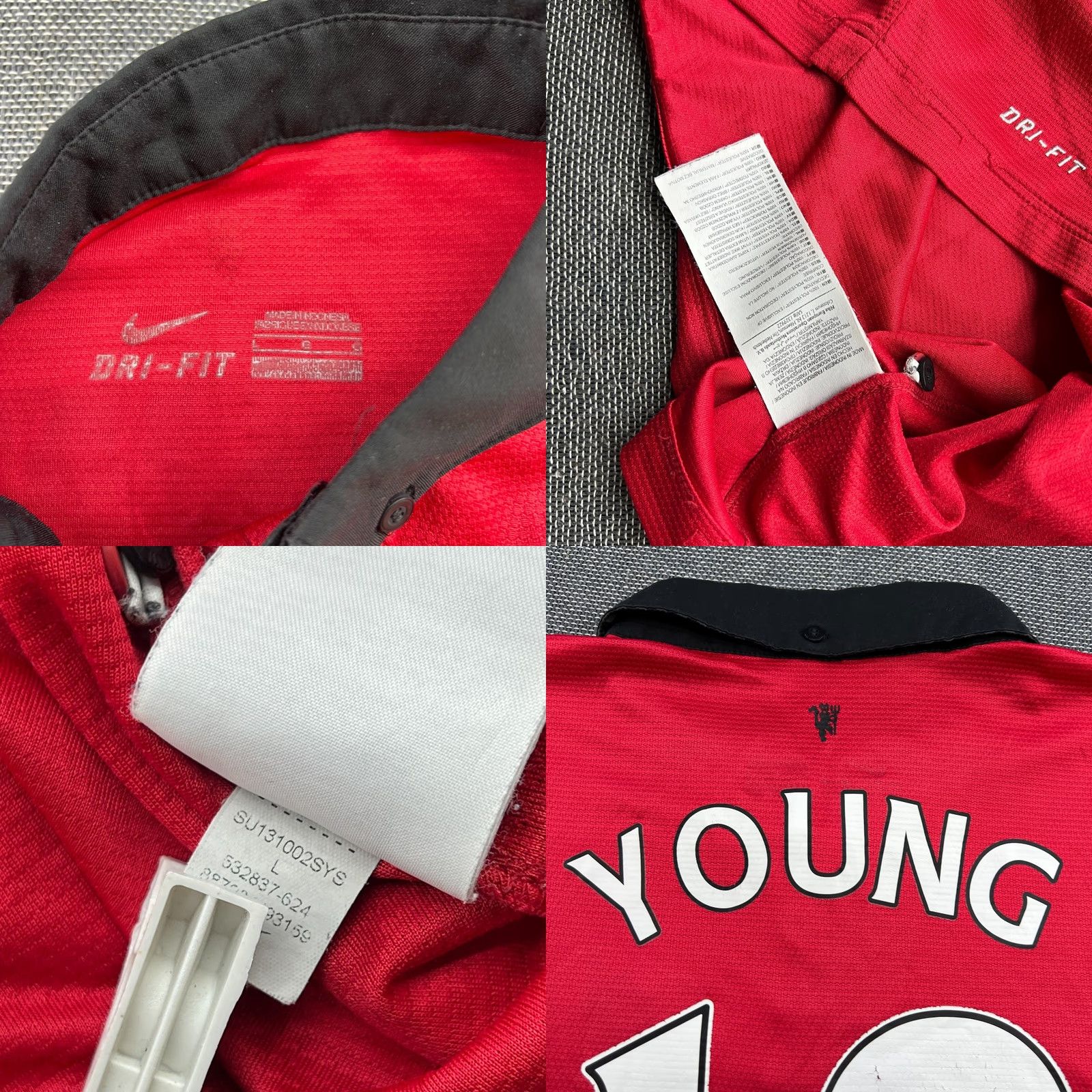 Nike Nike Manchester United Ashley Young 2013 2014 Home Jersey Football Mens L Red Jersey Mens Shirts Size US L / EU 52-54 / 3 - 8 Thumbnail