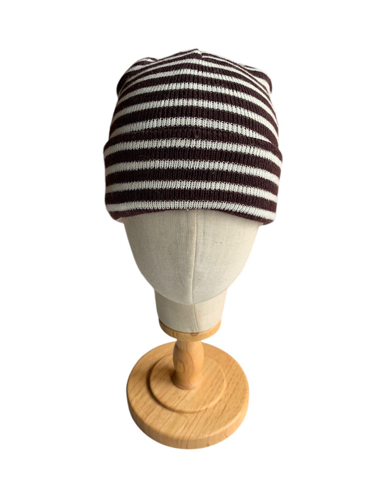 Kapital Stripe Knitted Winter Sessions Streetwear Beanie Hat Size ONE SIZE - 3 Thumbnail