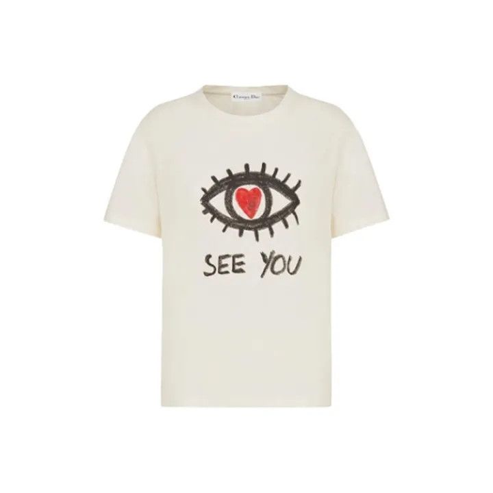 Dior Dior FW21 Printed Short Sleeve T-Shirt 0079 Size S / US 4 / IT 40 - 1 Thumbnail