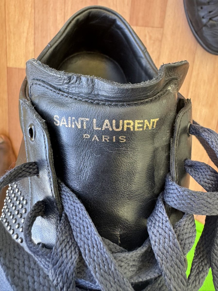 Saint Laurent Paris Saint Laurent SL/01 Studded Sneakers Size US 7.5 / EU 40-41 - 10 Thumbnail
