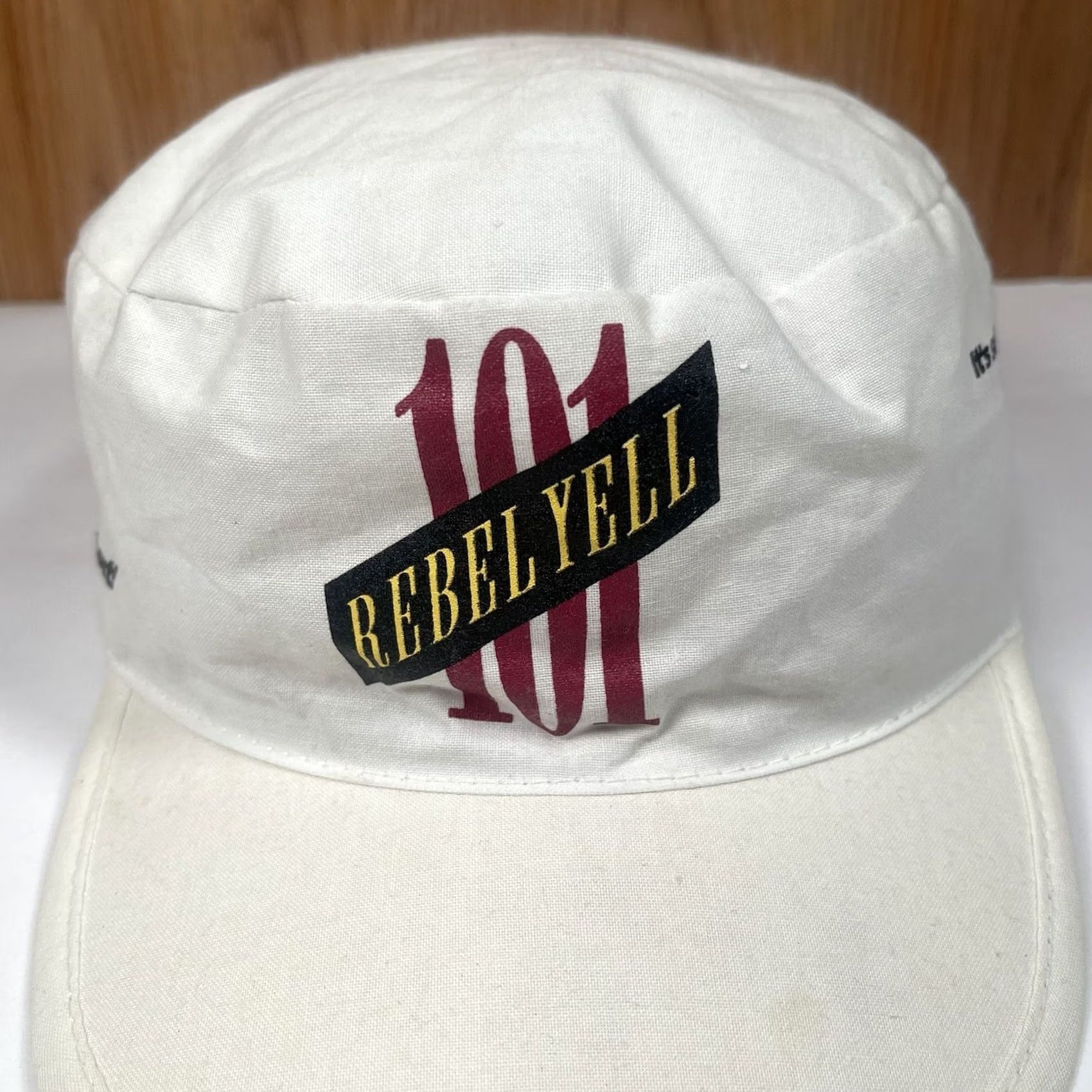 Vintage VINTAGE Rebel Yell Hat Adults Cadet Cap White 101 It’s Something To Scream About Size ONE SIZE - 3 Thumbnail