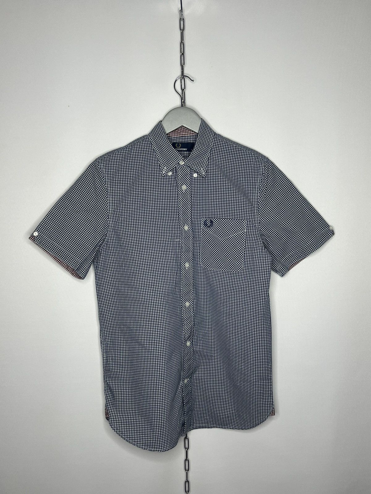 Fred Perry × Vintage Fred Perry Vintage Shirt Polo Tee Short Sleeve Plaid Size US S / EU 44-46 / 1 - 1 Thumbnail