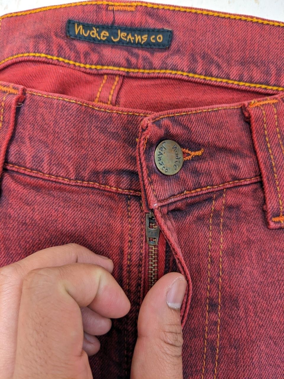 Nudie Jeans Nudie Jeans Thin Finn Organic Icon Red Denim Size US 30 / EU 46 - 5 Thumbnail
