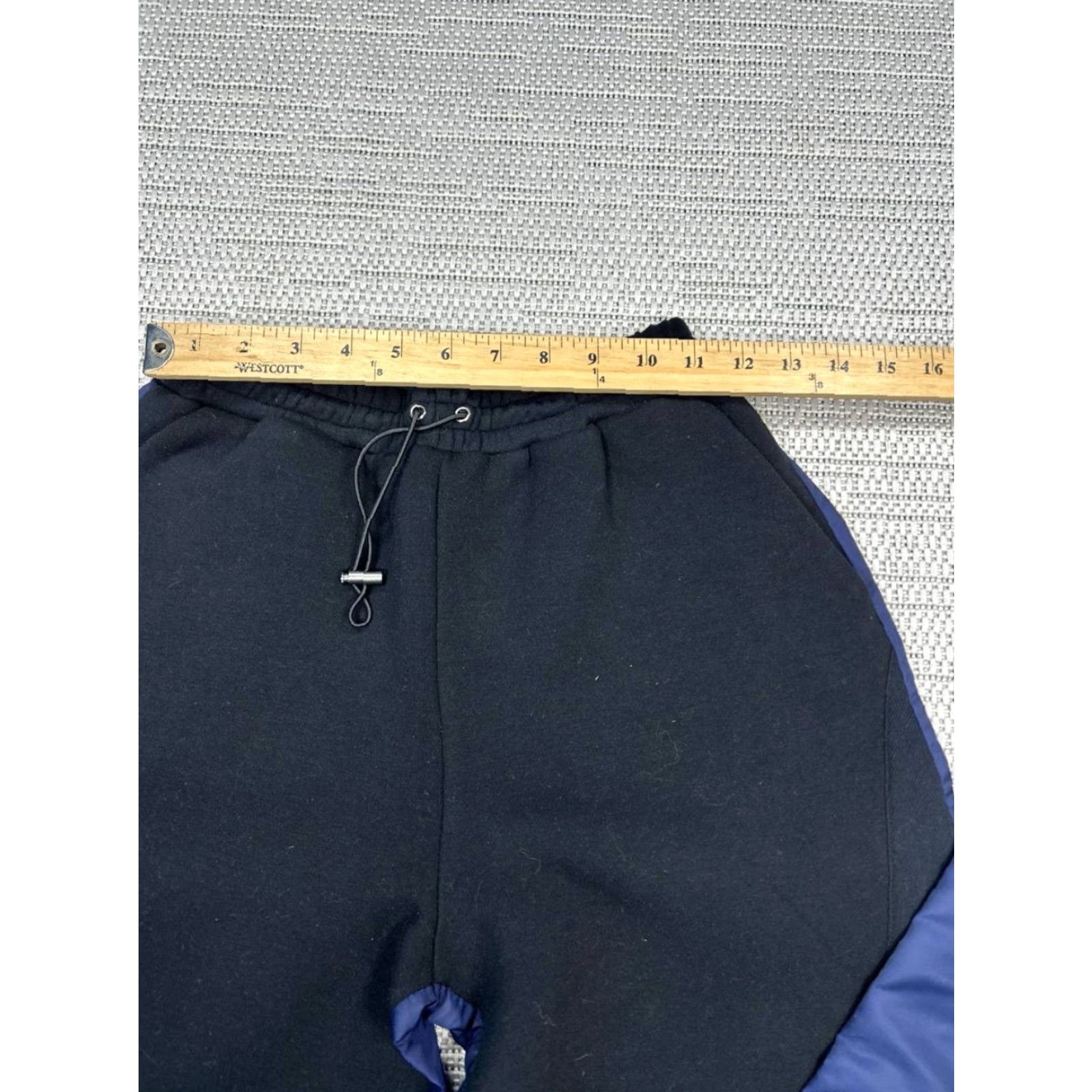 Zara Zara Pants Womens Small Navy Blue Black Colorblock Drawstring Sweatpants S Multicolor - Front Flat Front Size 28" / US 6 / IT 42 - 5 Thumbnail