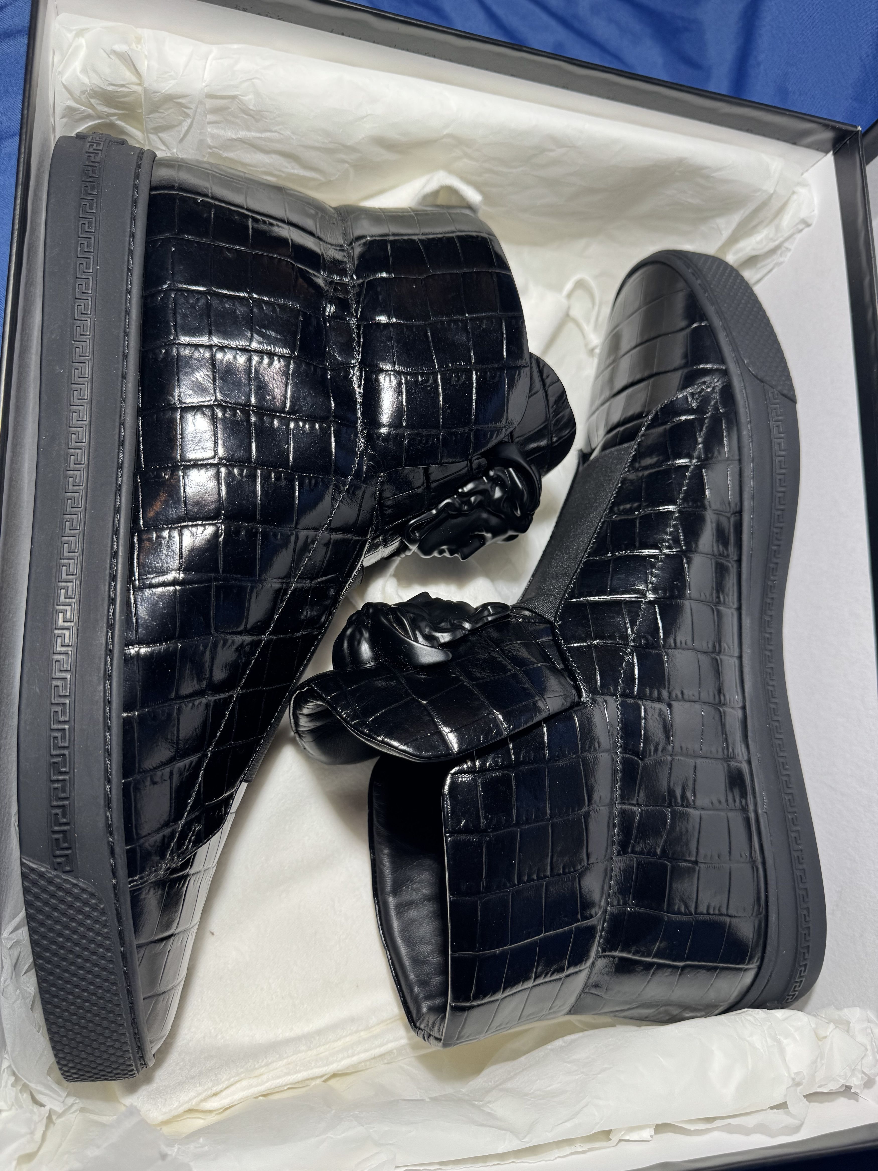 Versace Versace alligator leather boots medusa head size 42 Size US 9 / EU 42 - 5 Thumbnail