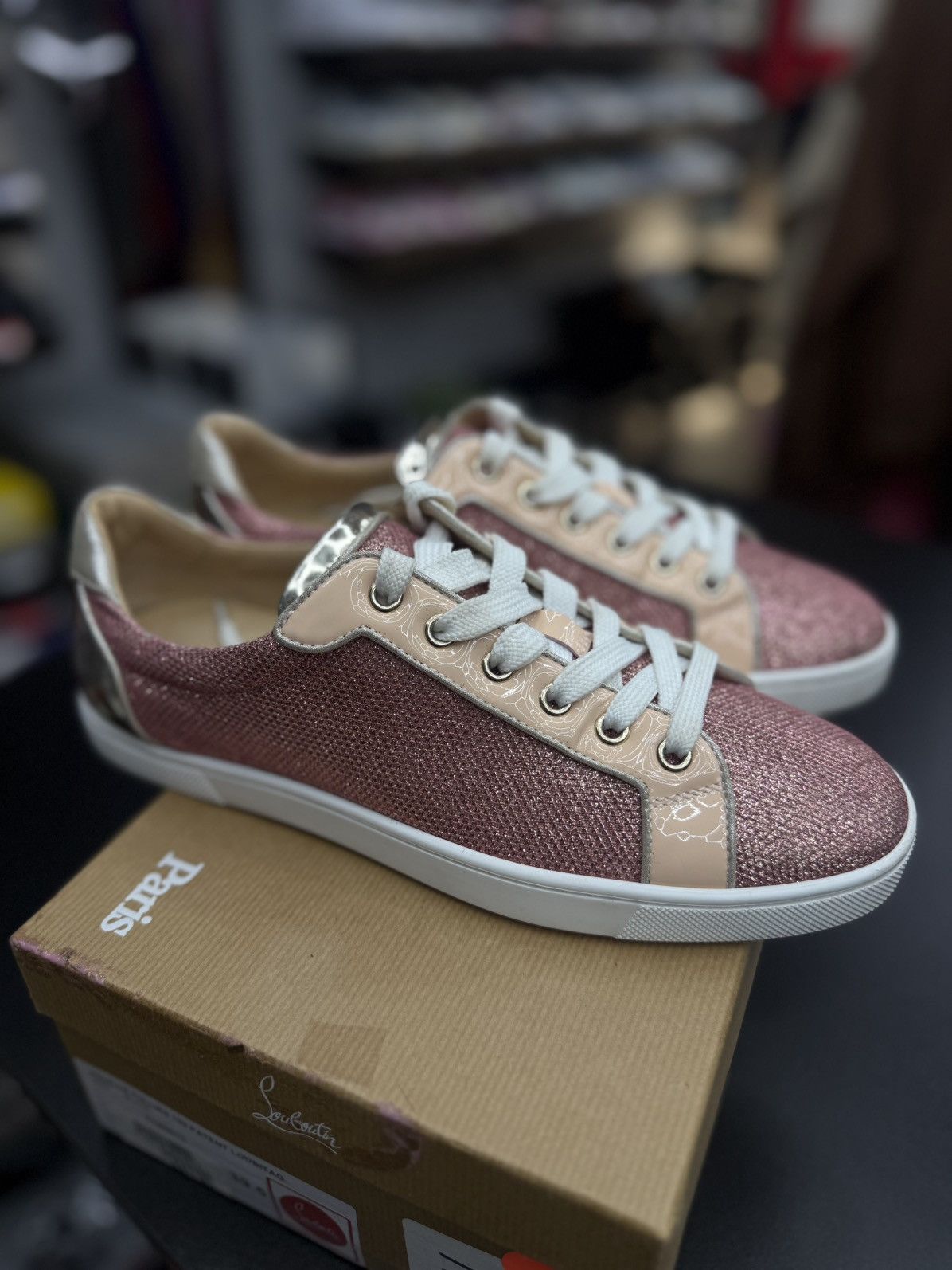Christian Louboutin Christian Louboutin Pink Low Top Women’s Shoes 39EU/9US Size US 9 / IT 39 - 10 Thumbnail