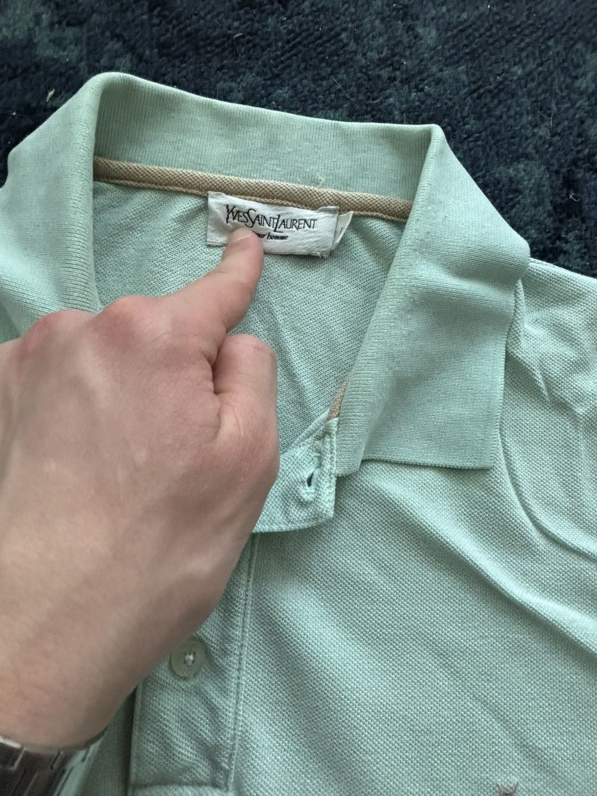 Yves Saint Laurent Polo Yves Saint Laurent pour bomme Size US L / EU 52-54 / 3 - 6 Thumbnail
