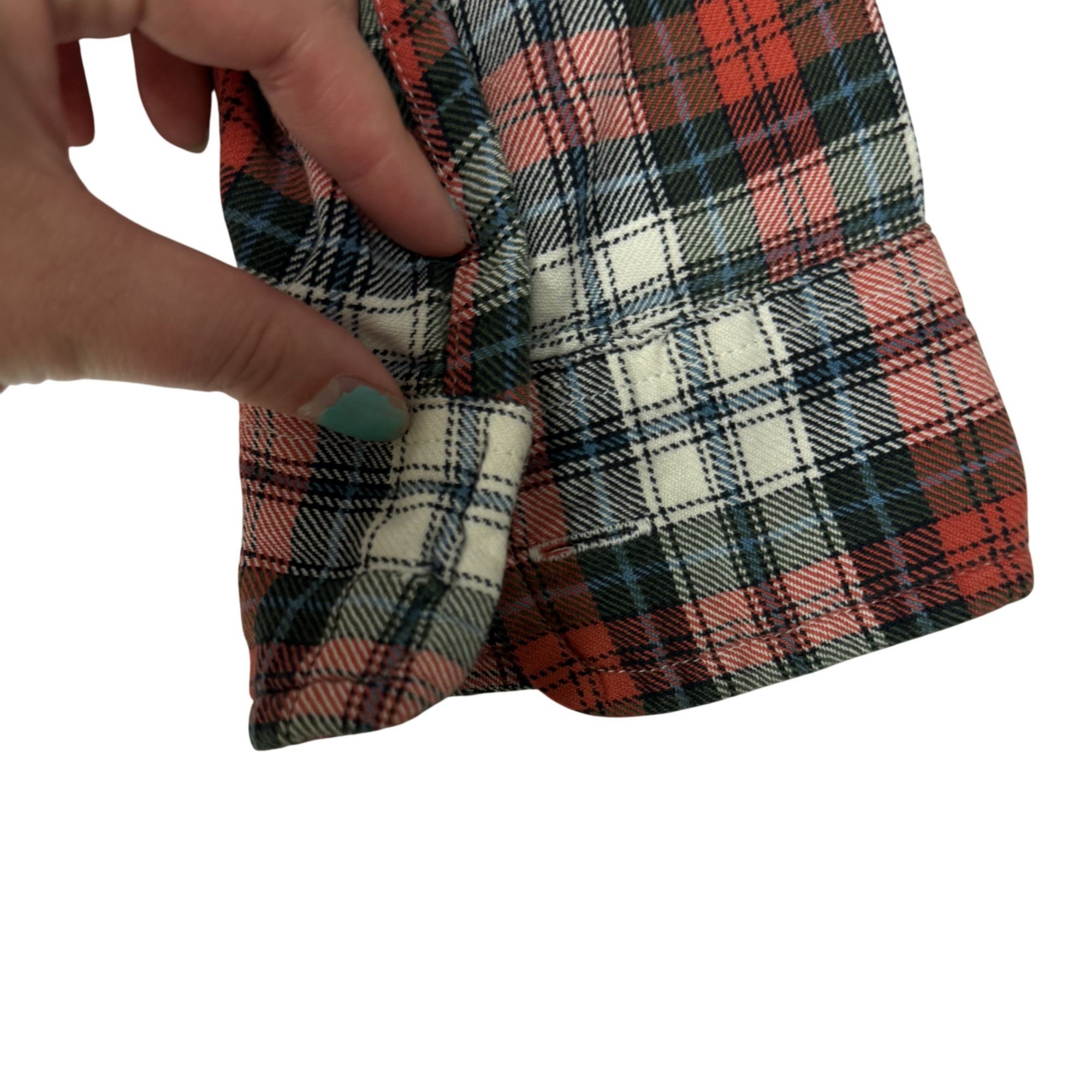 Ralph Lauren 90's Y2K Ralph Lauren Red Blue Shadow Plaid POLO Size US L / EU 52-54 / 3 - 9 Thumbnail