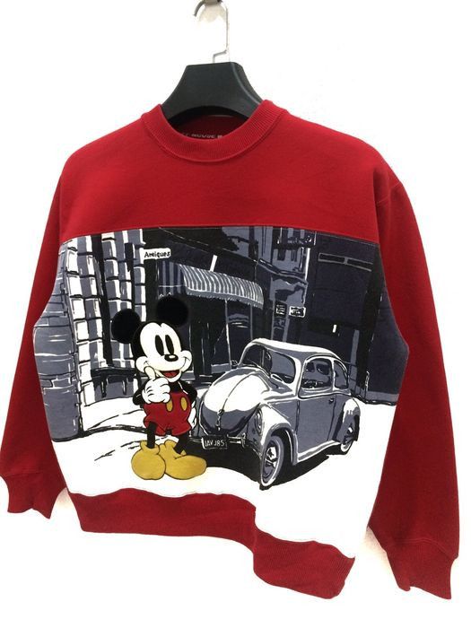 image of Mickey Mouse Cartoon Nice Design Sweatshirt, Men's (Size Medium)