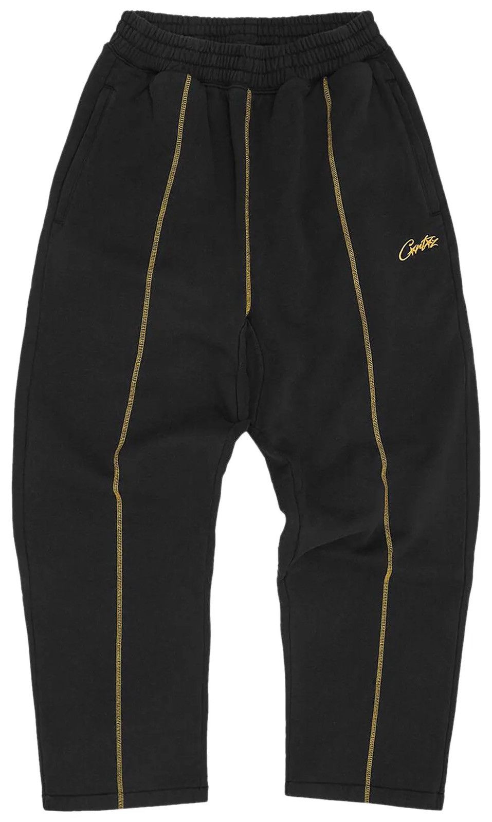 Corteiz CORTEIZ VVS VELOUR BOTTOMS [TRIPLE BLACK] | Grailed