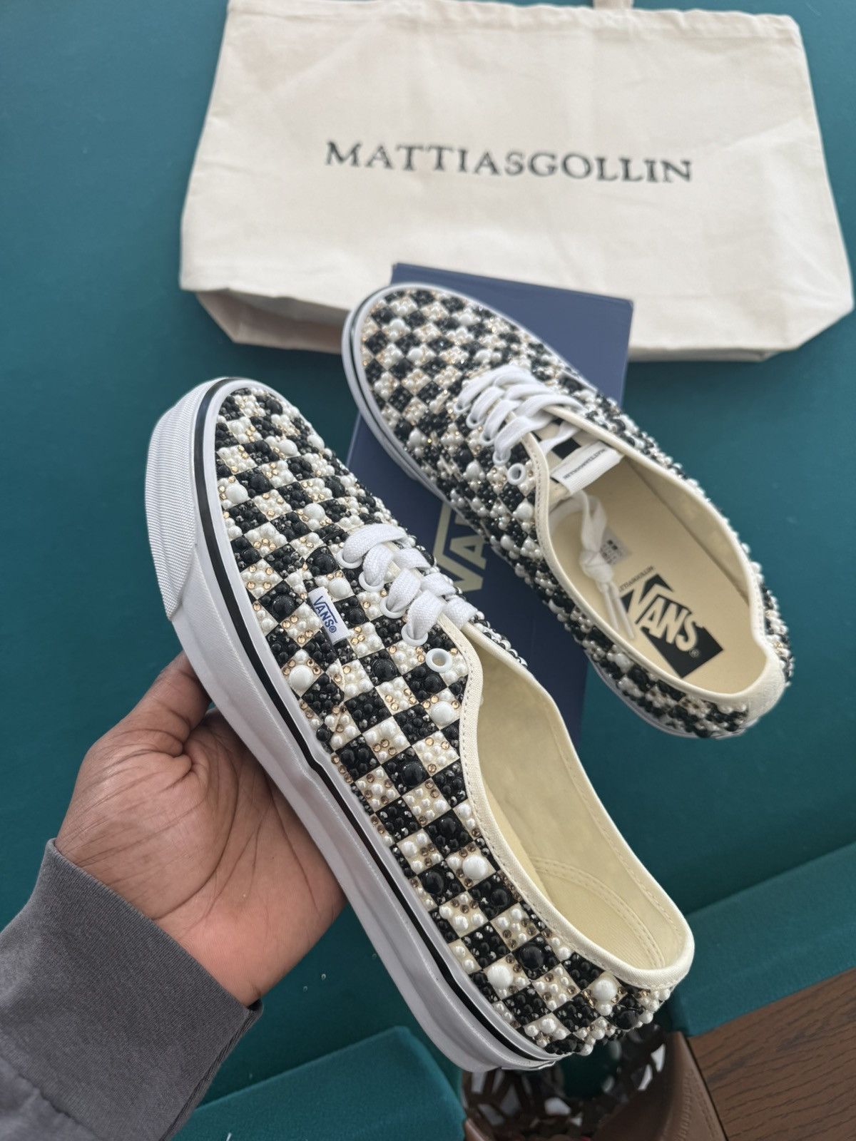 Vans Vans Authentic LX Mattias Gollin Autentiche Checkerboard Size US 10.5 / EU 43-44 - 8 Thumbnail