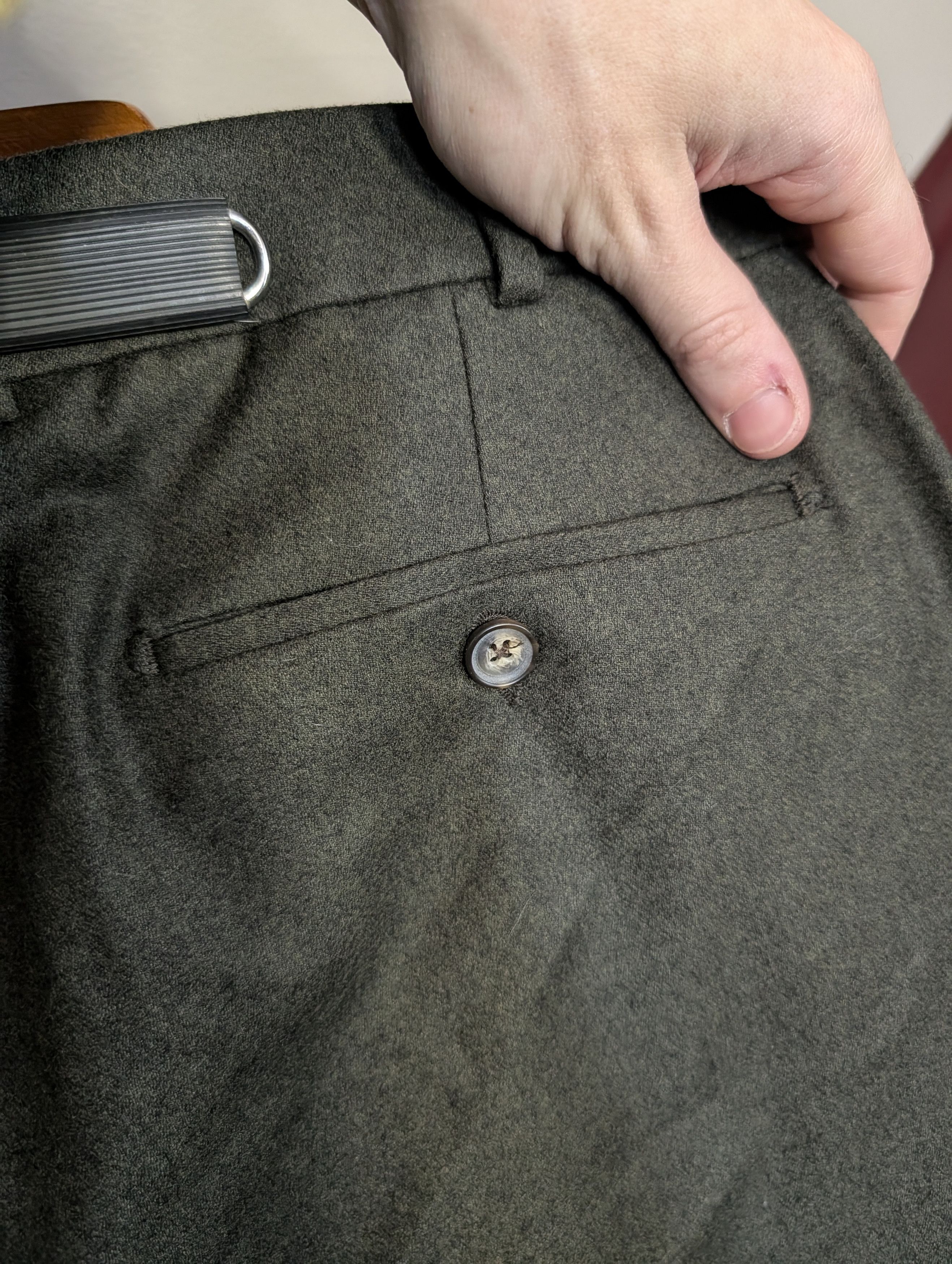 Other BALLIN green wool cashmere Comfort EZE pants 40 Size US 40 / EU 56 - 8 Thumbnail