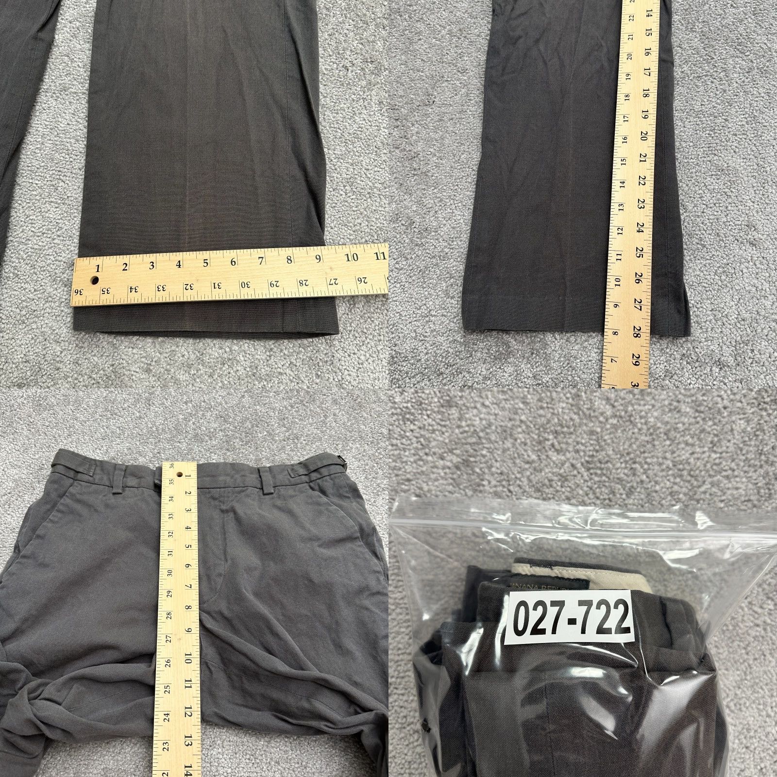 Banana Republic Banana Republic Dress Pants Mens 32 Black Stretch Flat Front Straight Leg Regular Waist Casual Workwear Size US 32 / EU 48 - 9 Thumbnail