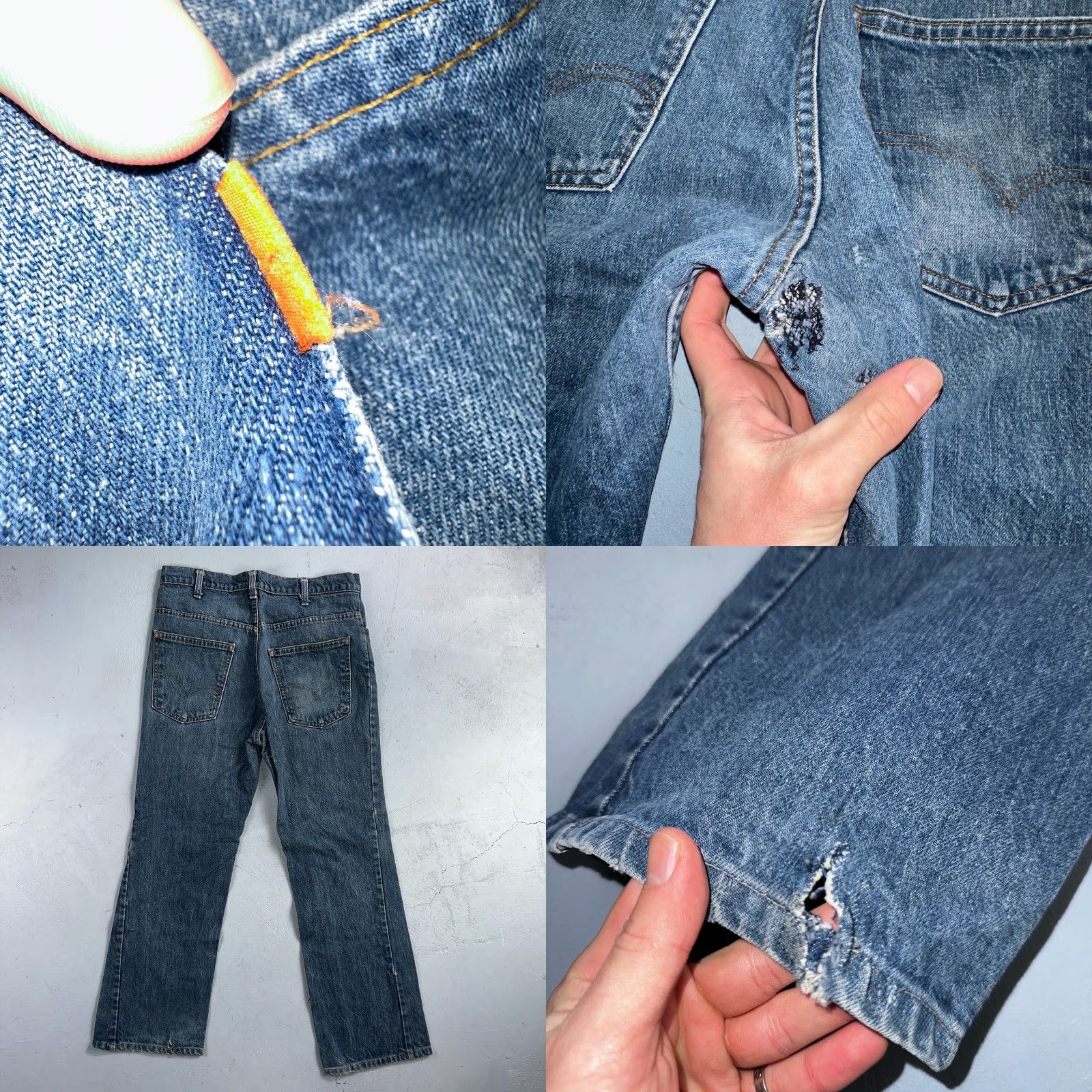 Levi's VINTAGE Levi's 517 Jeans 32x26 USA Blue Bootcut 80s Orange Tab Denim Classic Mens Size US 32 / EU 48 - 11 Thumbnail