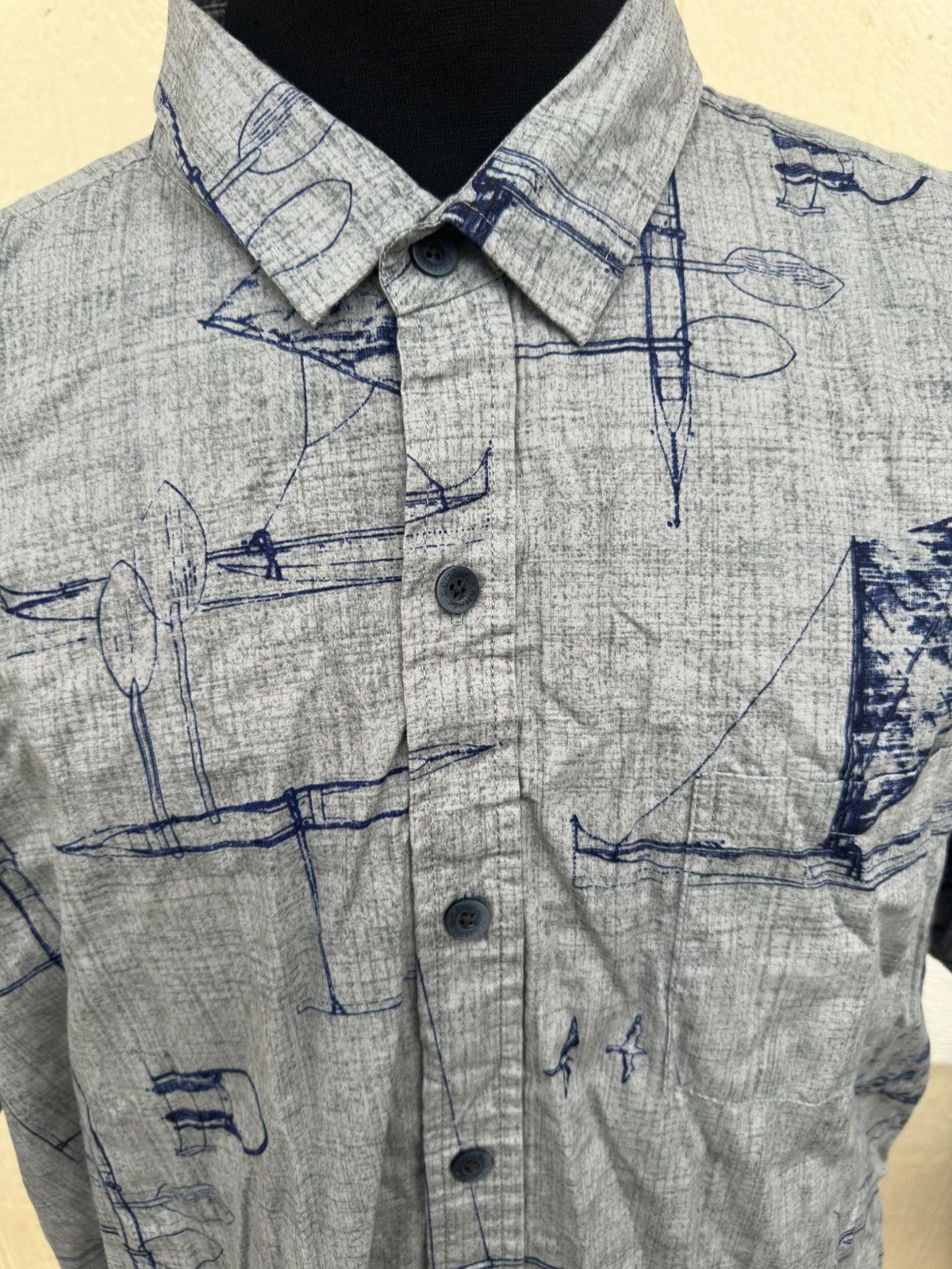 Other PreOwned Kahala Blue/Gray Hawaiian Shirt Men's XXL Size US XXL / EU 58 / 5 - 3 Thumbnail