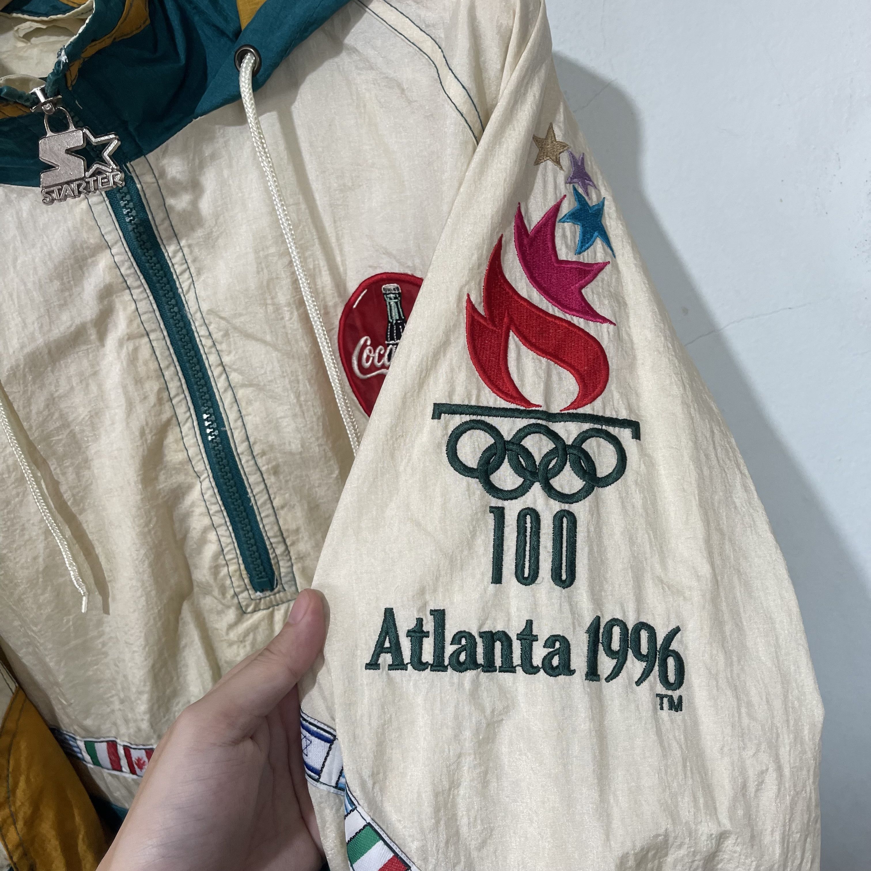 Vintage Vintage 1996 Atlanta Olympics Starter Windbreaker Jacket Size US L / EU 52-54 / 3 - 5 Thumbnail