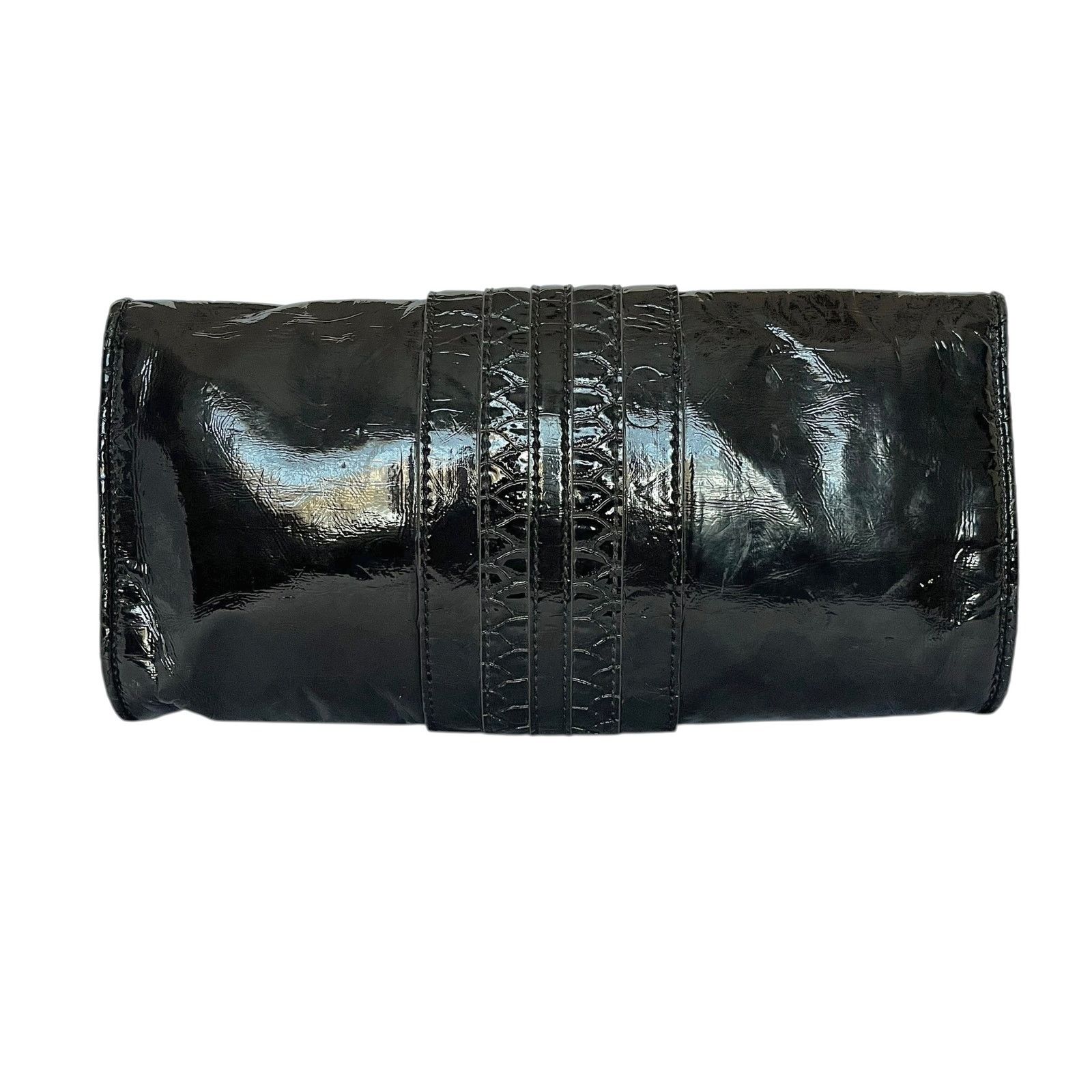Anya Hindmarch × Target Basics Anya Hindmarch x Target Black Patent Faux Leather Clutch Bag Size ONE SIZE - 3 Thumbnail