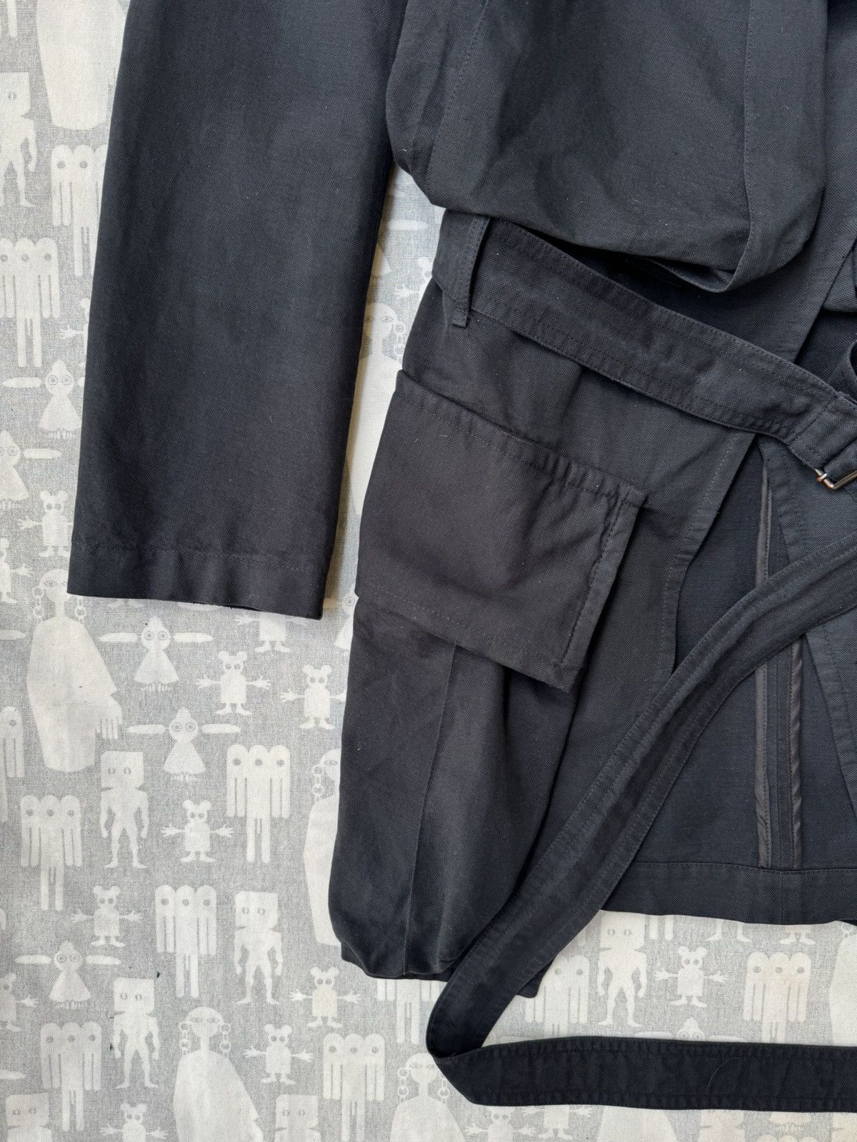 Ann Demeulemeester Ann Demeulemeester SS04 4 Pocket Belted Wrapped Jacket Size US S / EU 44-46 / 1 - 7 Thumbnail