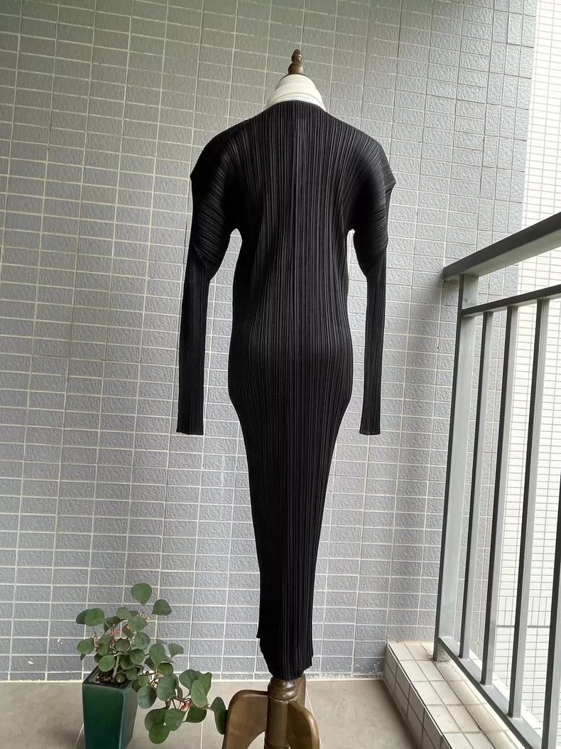 Issey Miyake Issey Miyake size:2 Black color-blocked collar dress Size XS / US 0-2 / IT 36-38 - 6 Thumbnail