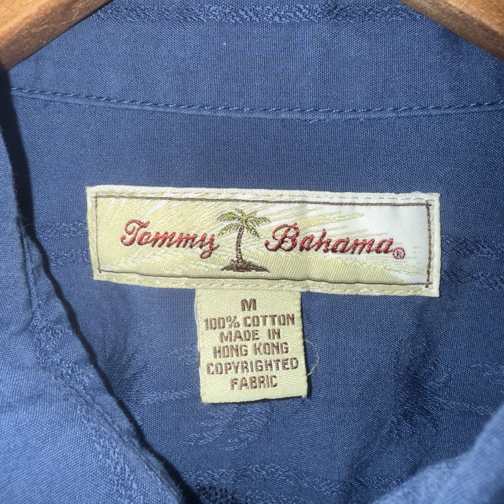 Tommy Bahama TOMMY BAHAMA Blue Long Sleeve Palm Tree Print Button-Up Shirt Mens Size M Size US M / EU 48-50 / 2 - 4 Thumbnail