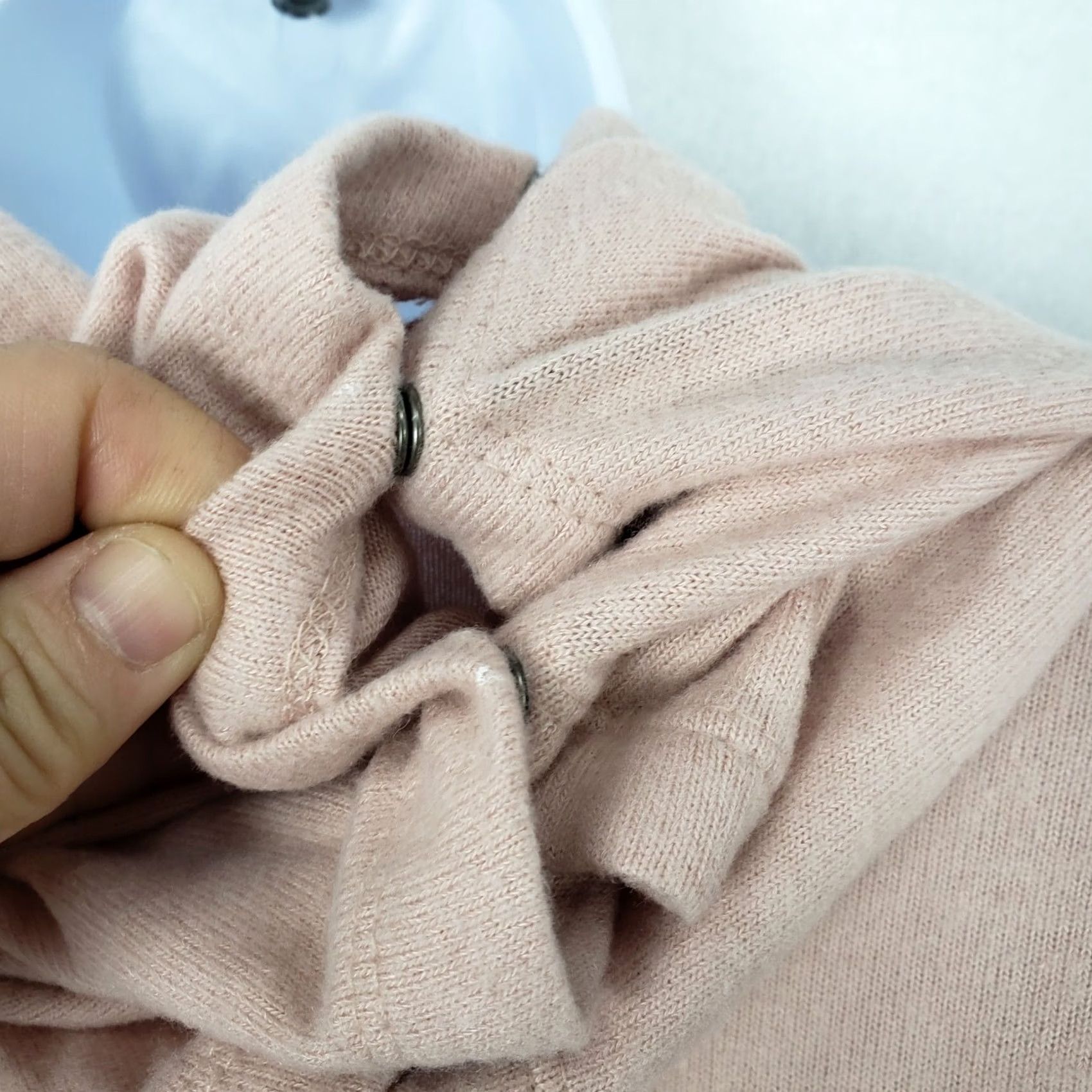 Vintage Gibson Sweater Cardigan Women's XS Pink Long Sleeve Round Neck Solid Knit Holiday All Seasons NWT Size XS / US 0-2 / IT 36-38 - 4 Thumbnail