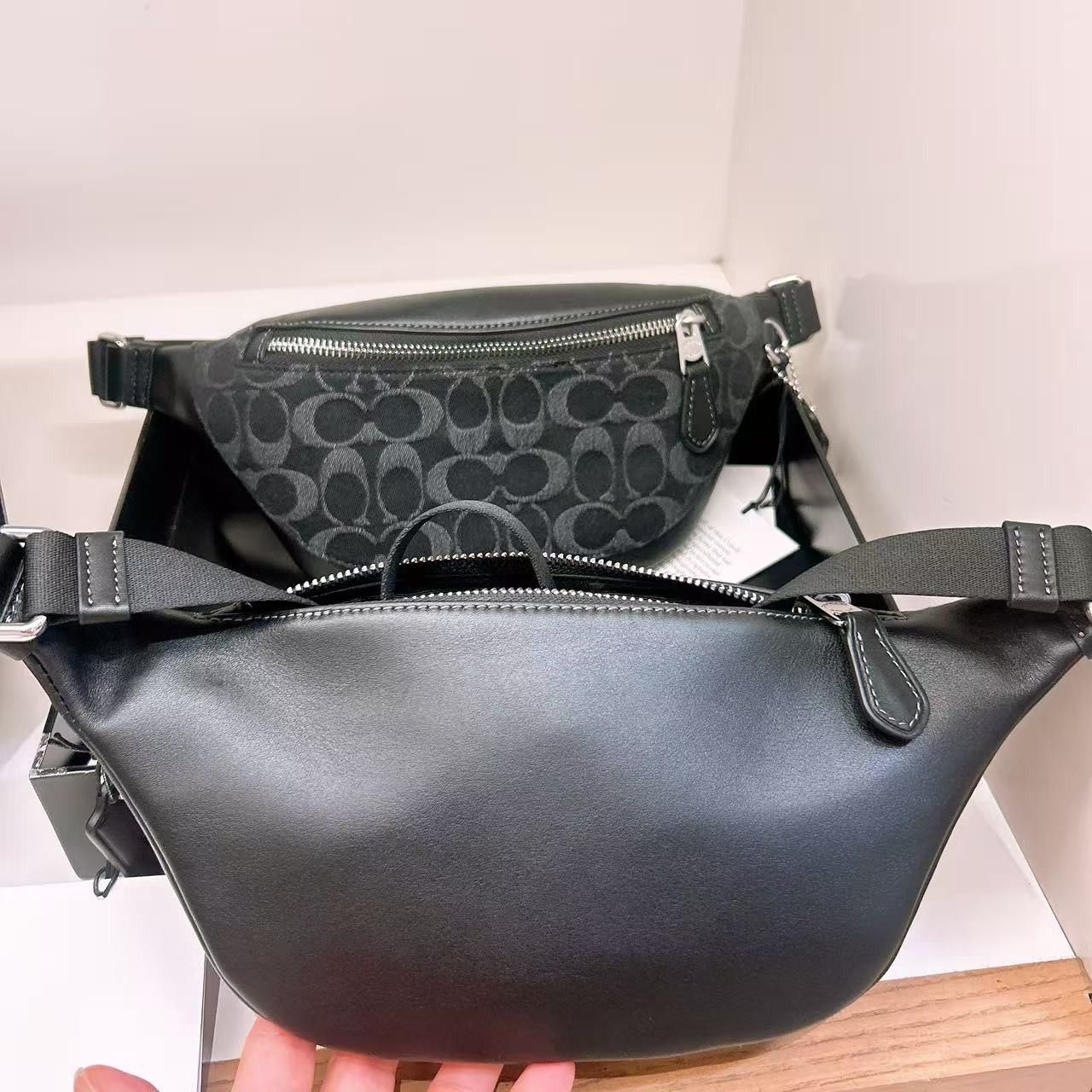 Coach Warren Mini Belt Bag In Signature Denim CAJ43 Size ONE SIZE - 3 Thumbnail
