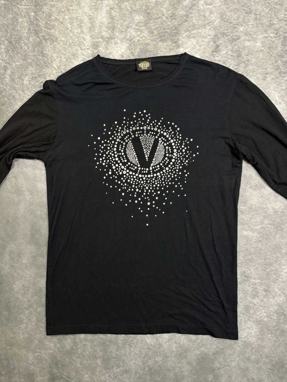 Versace Jeans Couture Vintage Versace Jeans Couture Longsleeve Studded Rhinestone Size US S / EU 44-46 / 1 - 9 Thumbnail