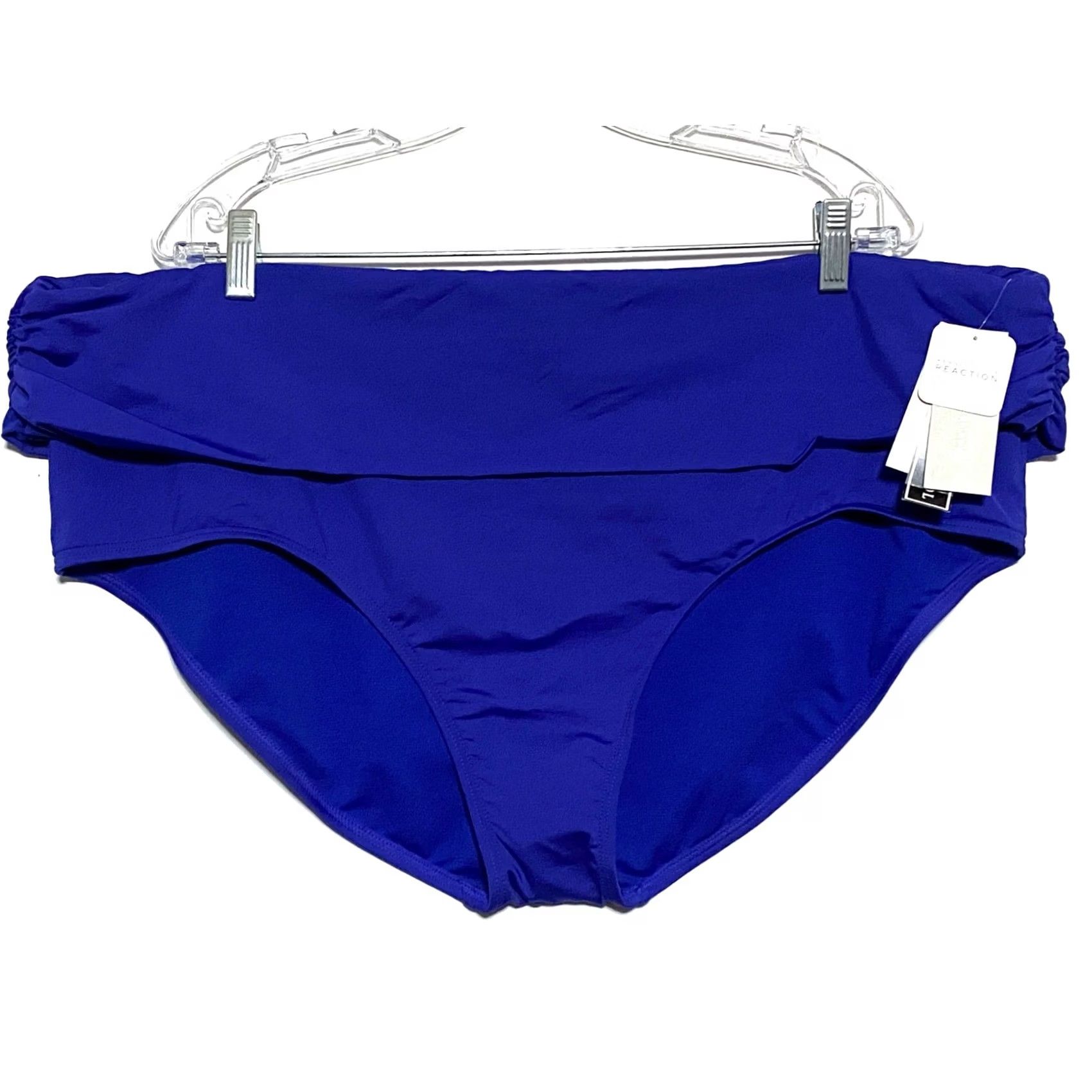 Kenneth Cole VINTAGE Kenneth Cole Tummy Control Blue Swim Bottoms Womens Plus 3X Vacation Resort NWT Size 40" / US 18 - 2 Thumbnail