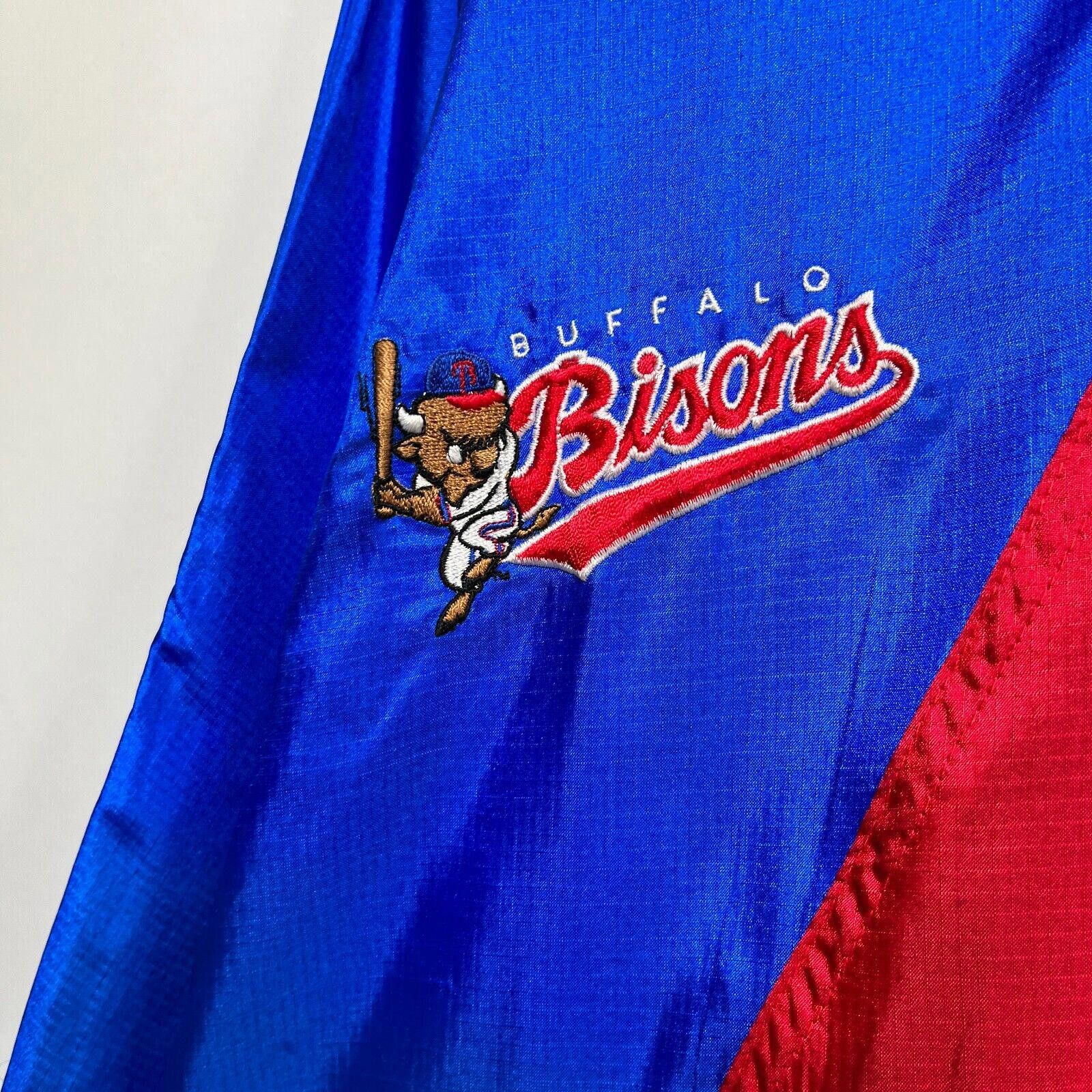Nike × Vintage Vintage 90s Buffalo Bisons Nike Windbreaker Jacket L Size US L / EU 52-54 / 3 - 4 Thumbnail