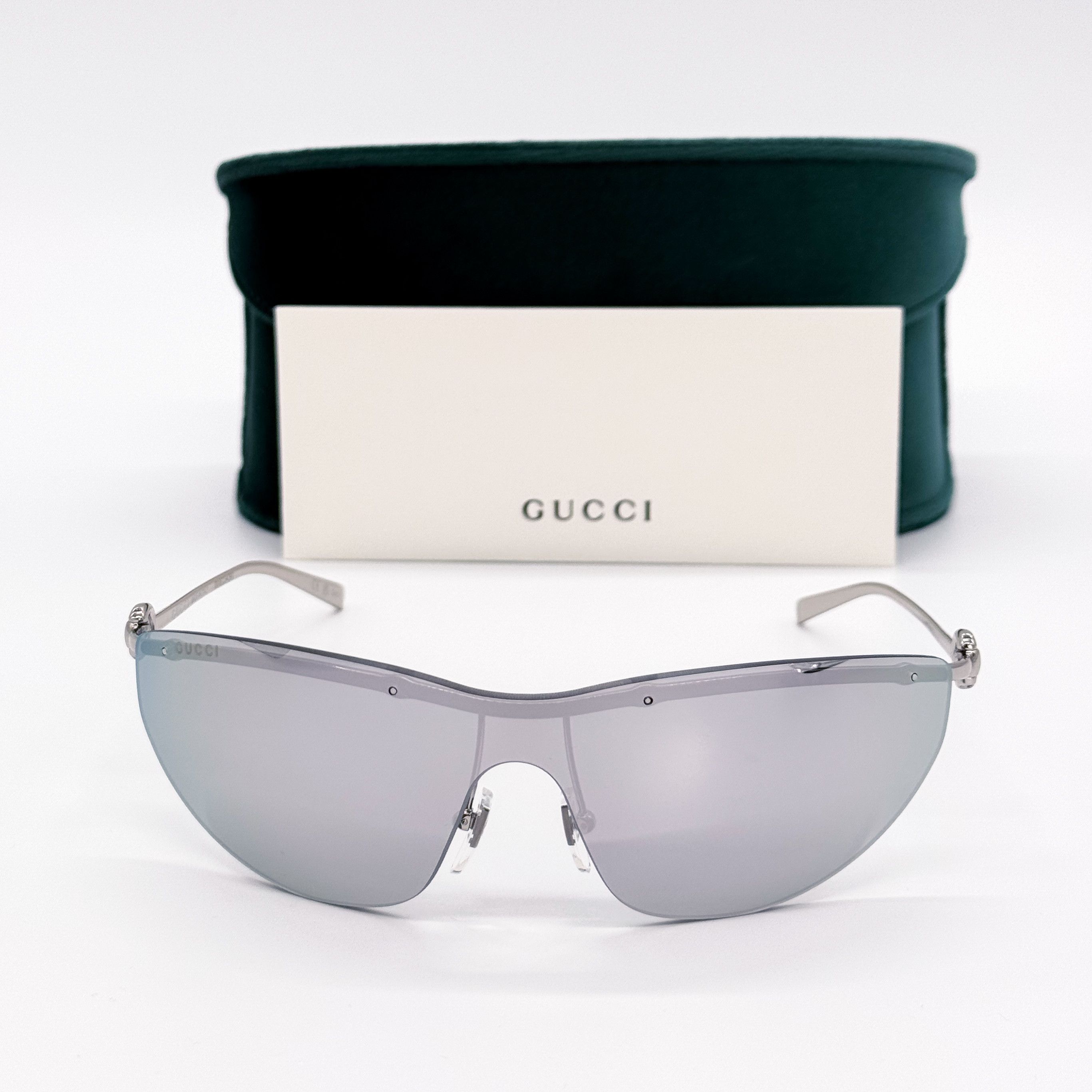 Gucci NEW GUCCI GG1700S 002 SUNGLASSES SILVER GREY GUCCI EYEWEA Size ONE SIZE - 2 Thumbnail