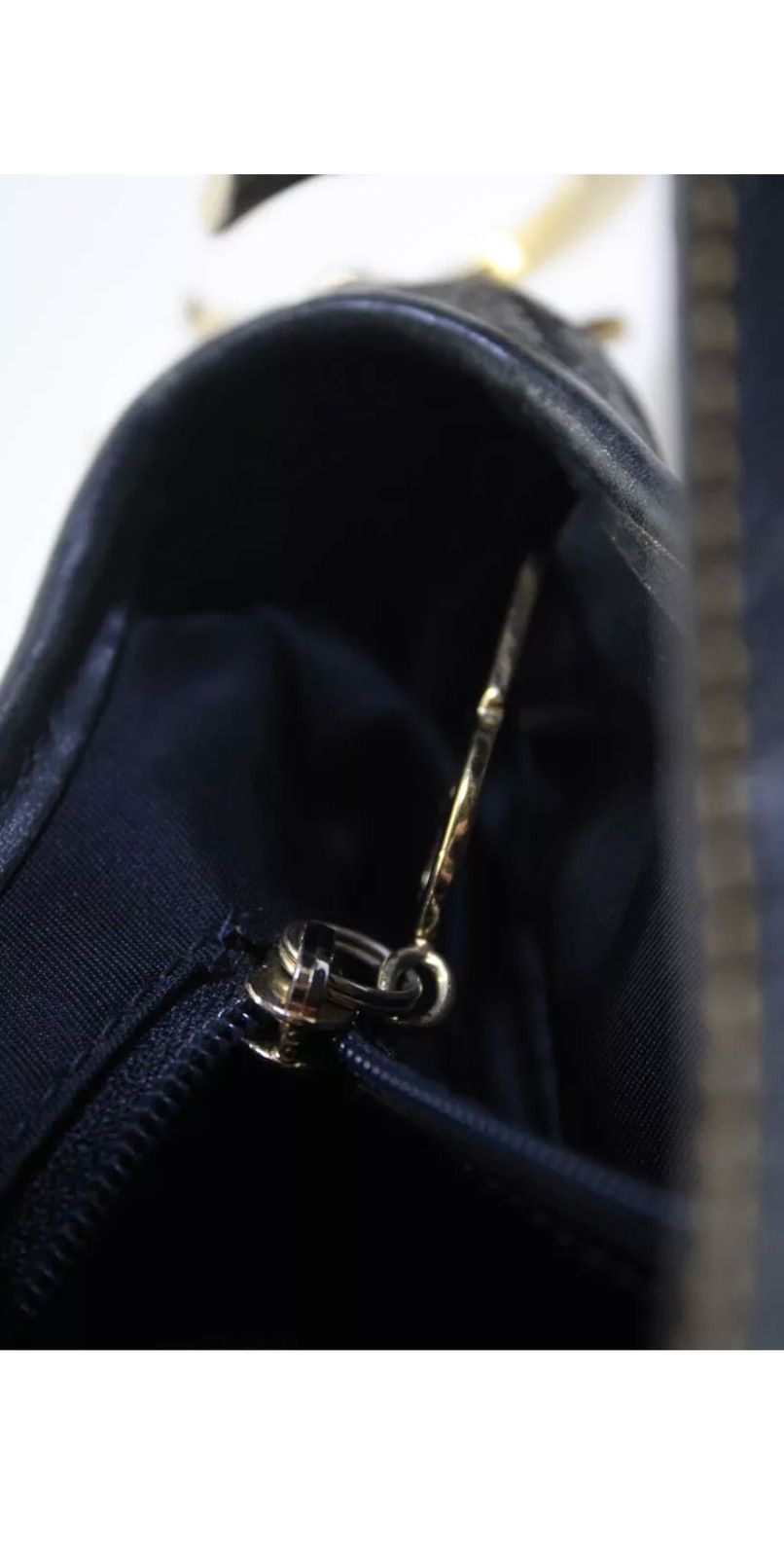 Dior Christian Dior Vintage Oblique Canvas Saddle Bag - Navy Size ONE SIZE - 16 Thumbnail