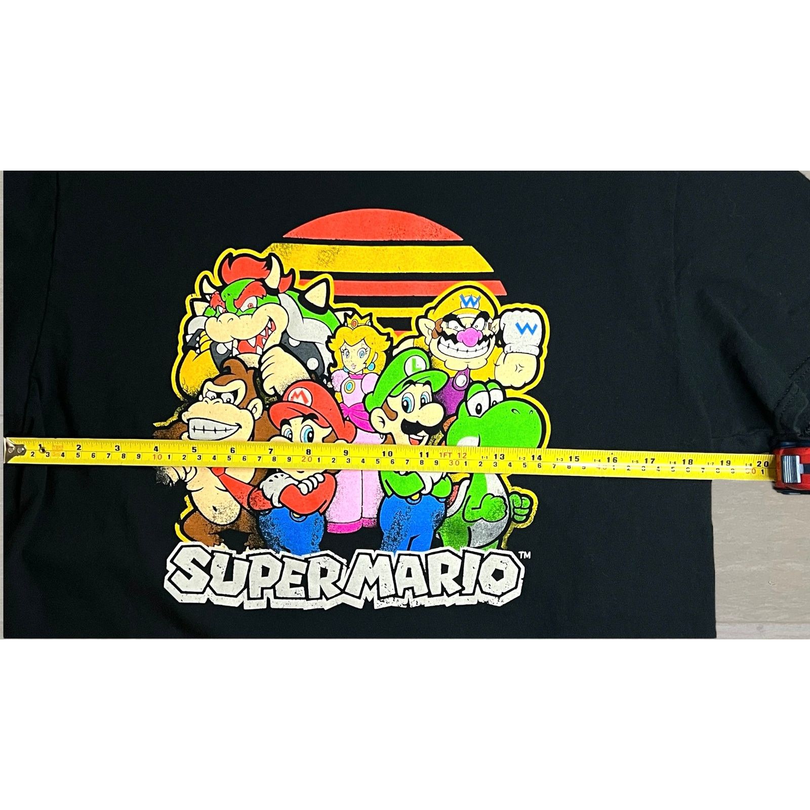 Mad Engine Super Mario Nintendo Characters Black T-Shirt Short Sleeve Size US L / EU 52-54 / 3 - 7 Thumbnail