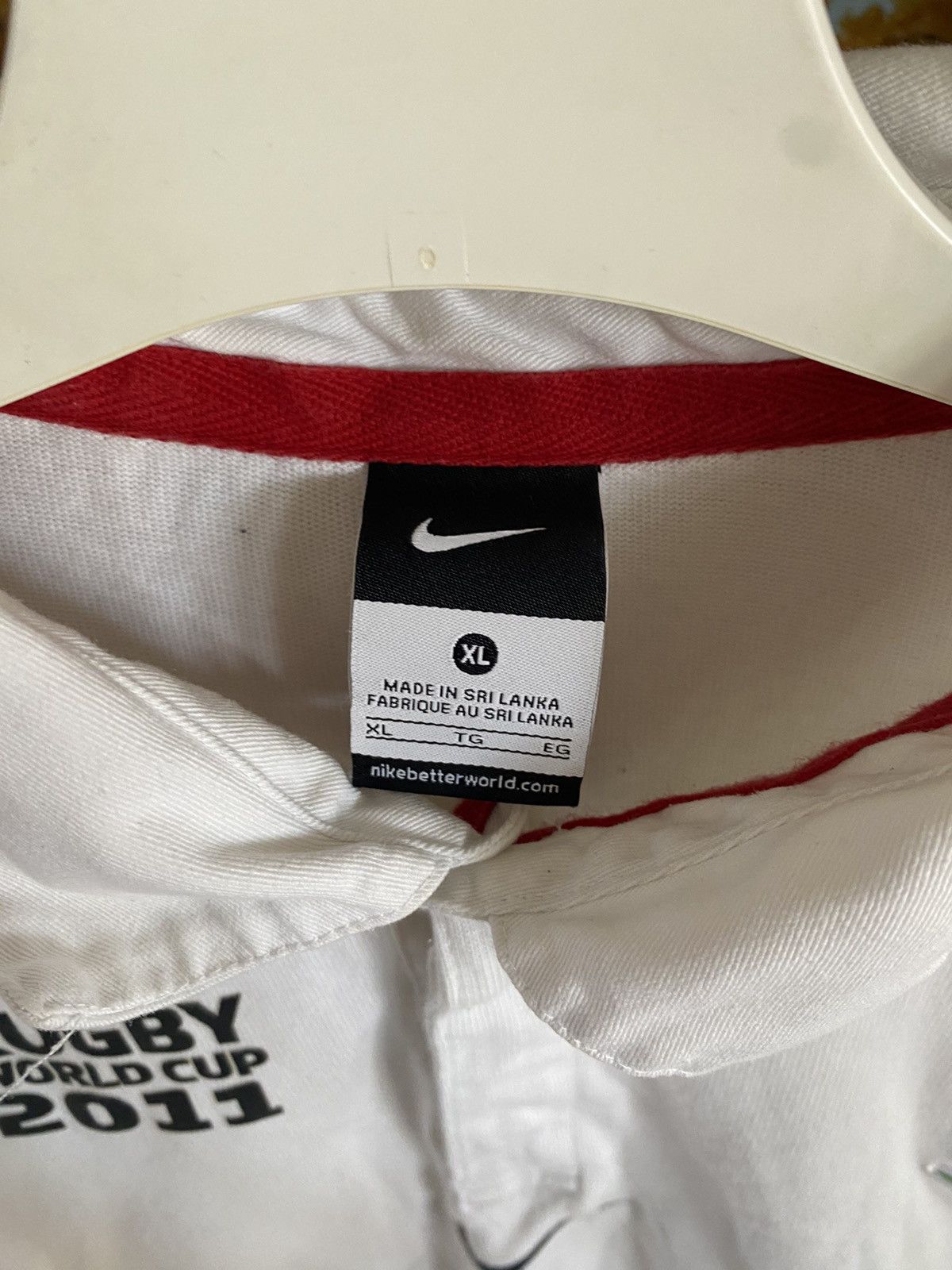 Nike Vintage England Rugby Nike Jersey 2011 World Block Core Y2K Size US L / EU 52-54 / 3 - 4 Thumbnail