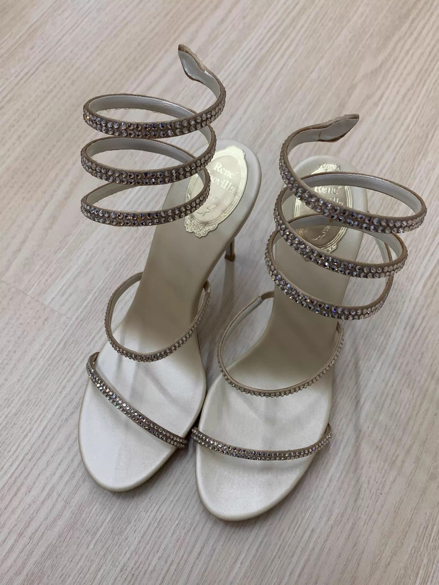 Rene Caovilla Rene Caovilla Snake-Wrap High-Heel Sandals Size 40 New Size US 9.5 / IT 39.5 - 1 Thumbnail