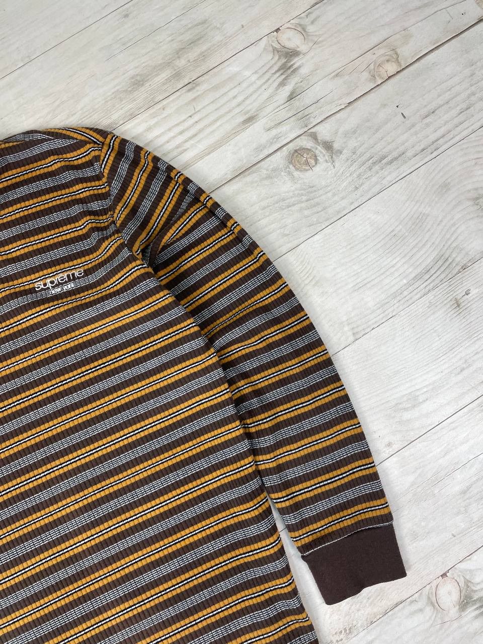 Supreme Supreme Raised Stripe Long Sleeve T Shirt Size US XL / EU 56 / 4 - 5 Thumbnail
