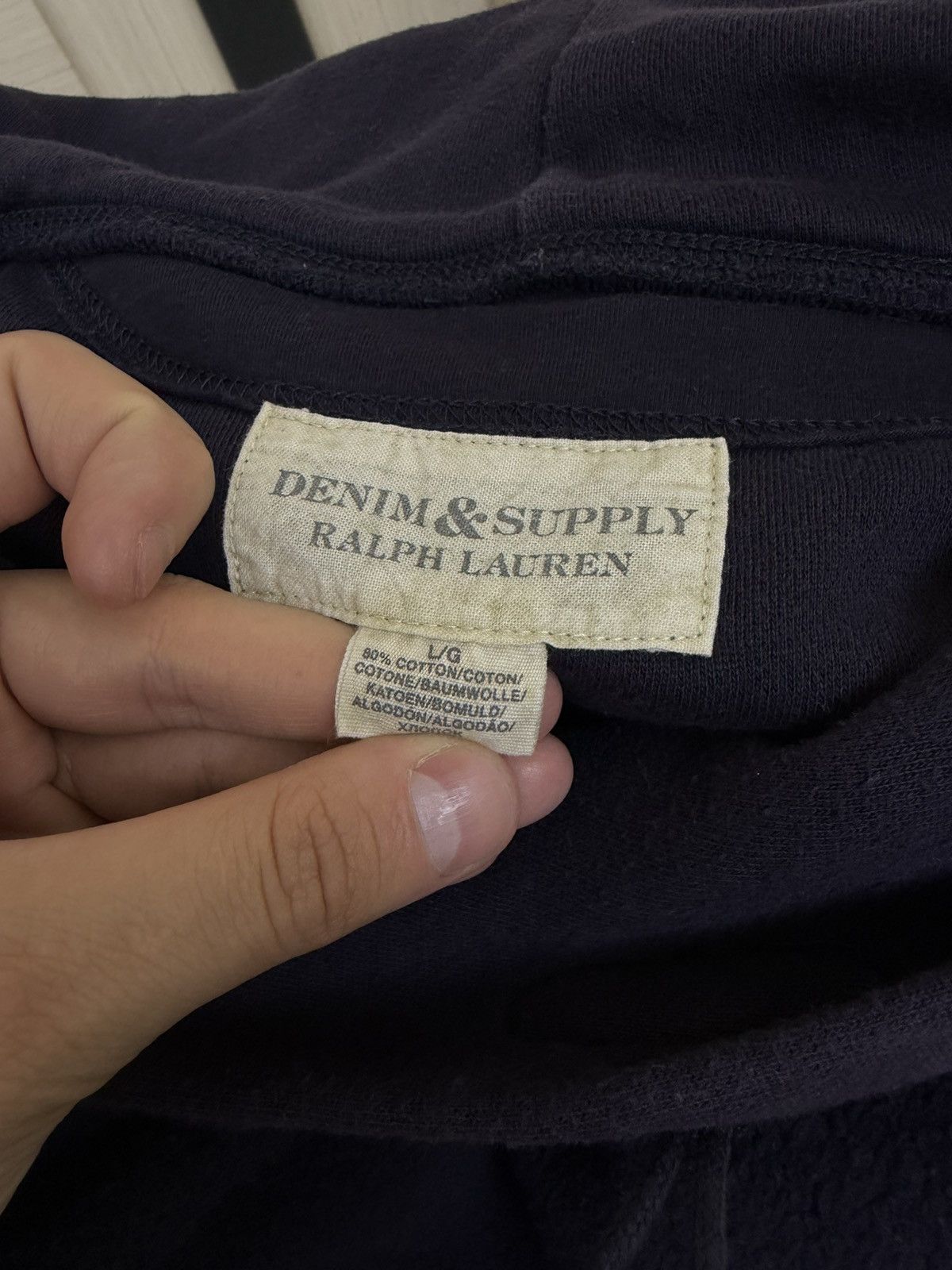 Denim & Supply Ralph Lauren Vintage Denim Supply Ralph Lauren fleece logo hoodie size L Size US L / EU 52-54 / 3 - 14 Thumbnail