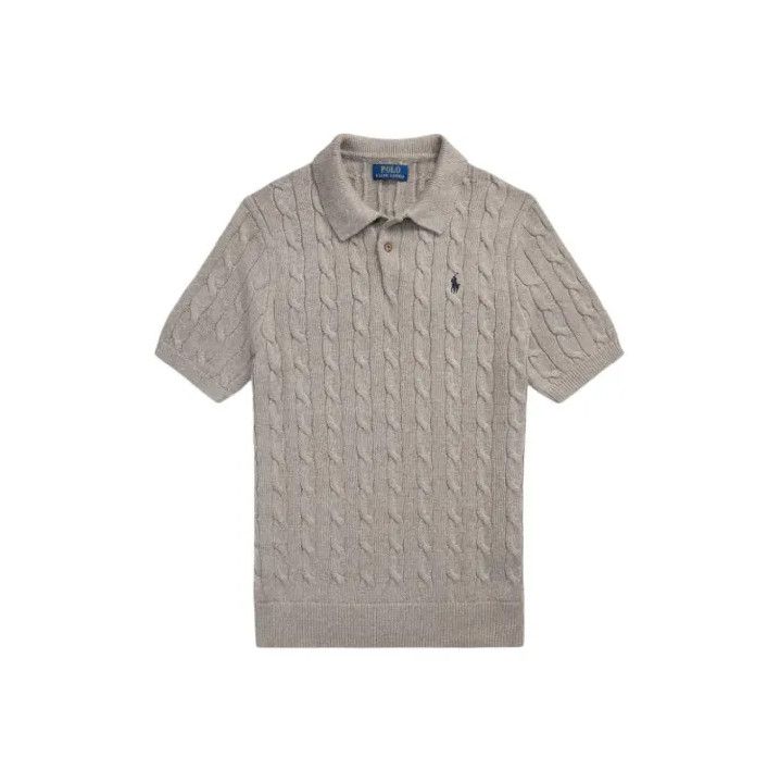 Polo Ralph Lauren Polo Ralph Lauren Logo Rib Knit Loose Short Sleeve Polo Size US XL / EU 56 / 4 - 1 Thumbnail