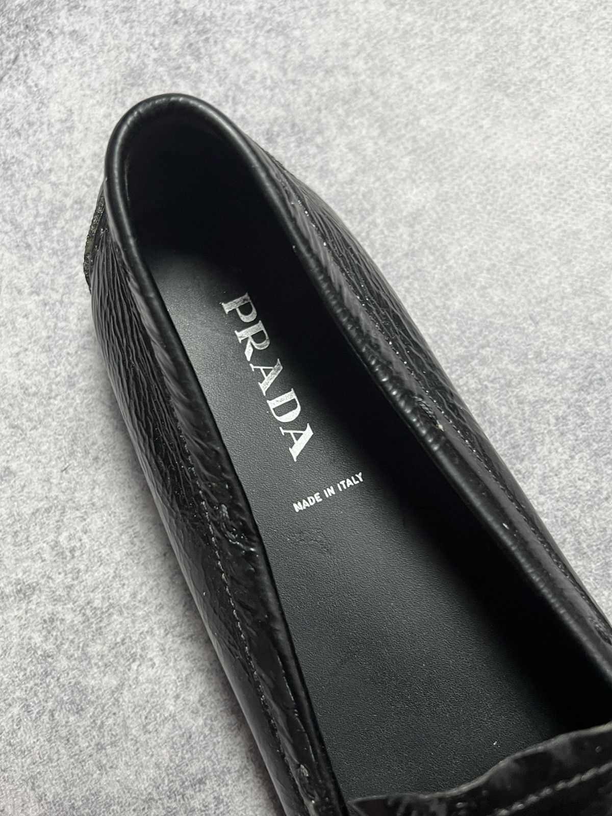 Prada Vintage Prada Leather Loafers Black Size 39 Size US 6.5 / EU 39-40 - 6 Thumbnail