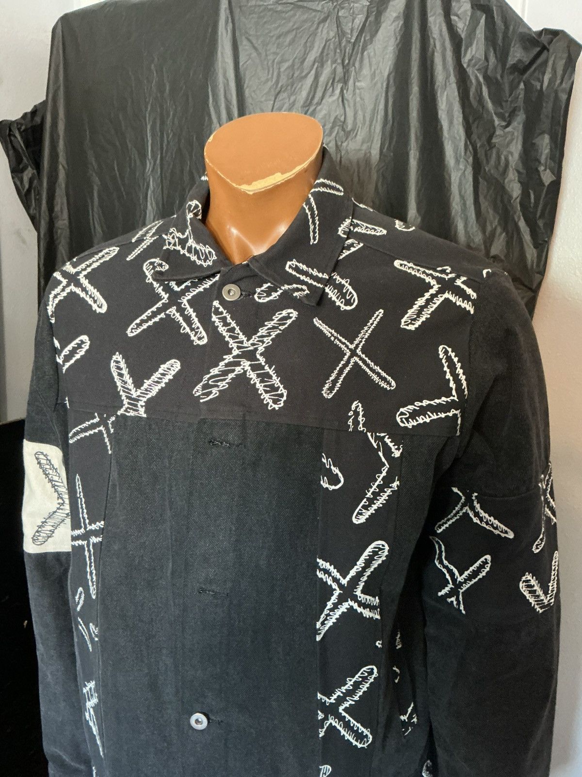 Kaws Kaws X Art Custom Made Sample Denim Jean Trucker Jacket Size US M / EU 48-50 / 2 - 12 Thumbnail