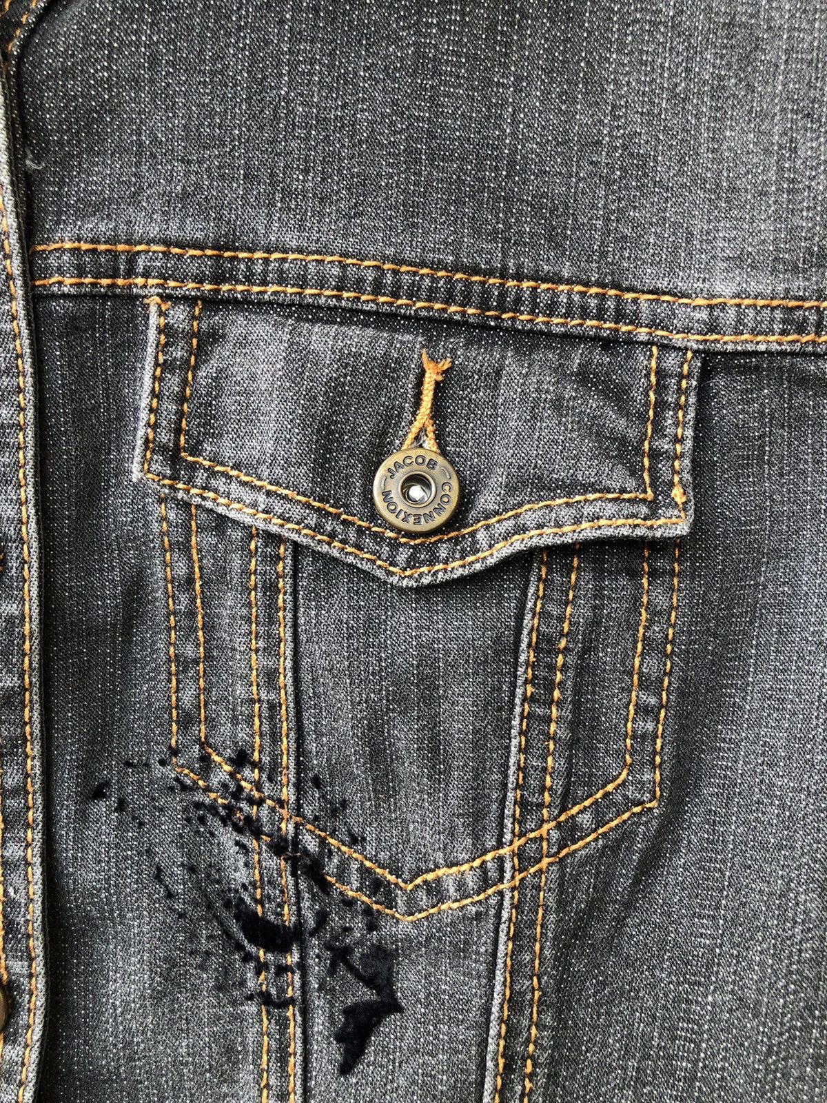 Vintage Eterno Belleza Paisley Black Denim Jacket Vintage Style Size M / US 6-8 / IT 42-44 - 10 Thumbnail