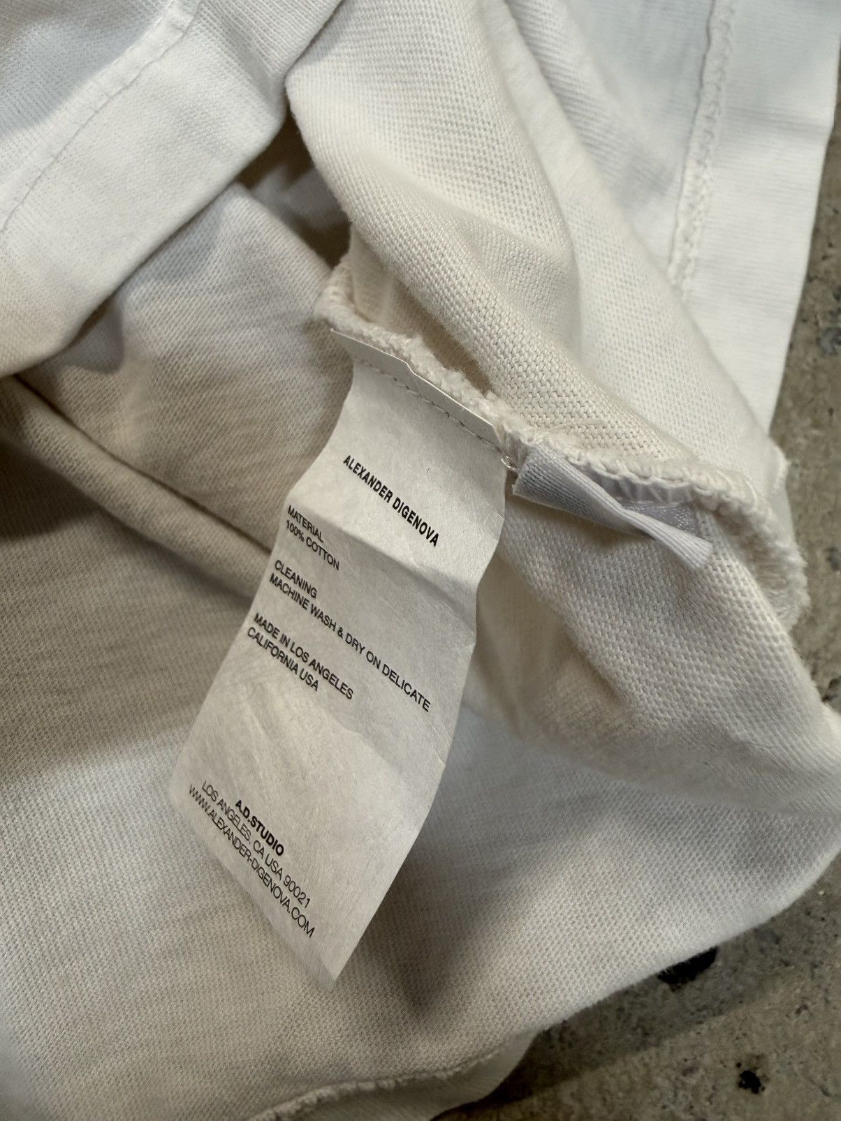 ALEXANDER DIGENOVA Alexander Digenova White Christian Tee Size US L / EU 52-54 / 3 - 4 Thumbnail