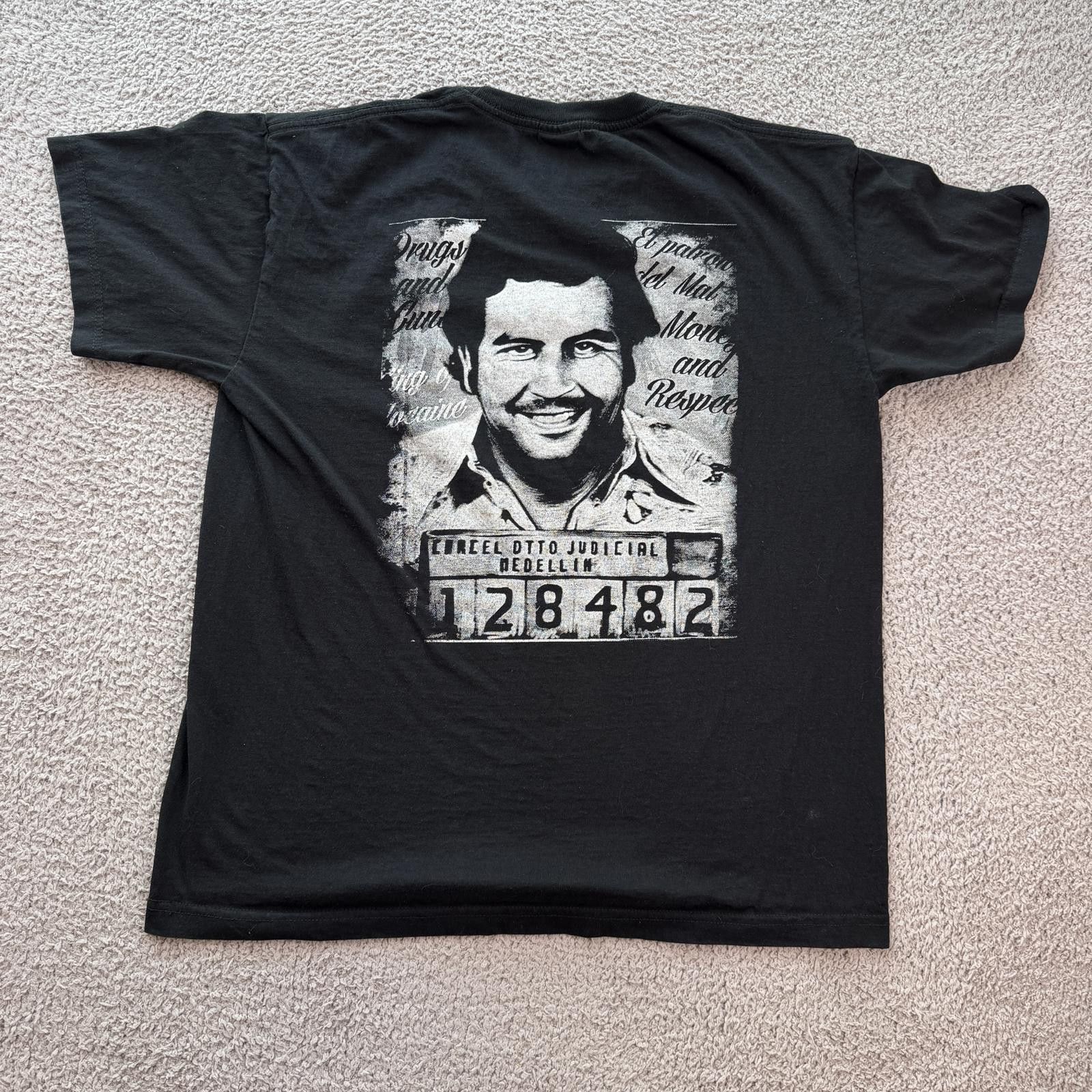 Other Pablo Escobar Mugshot T Shirt XL Black Narcos Medellin Size US XL / EU 56 / 4 - 2 Thumbnail