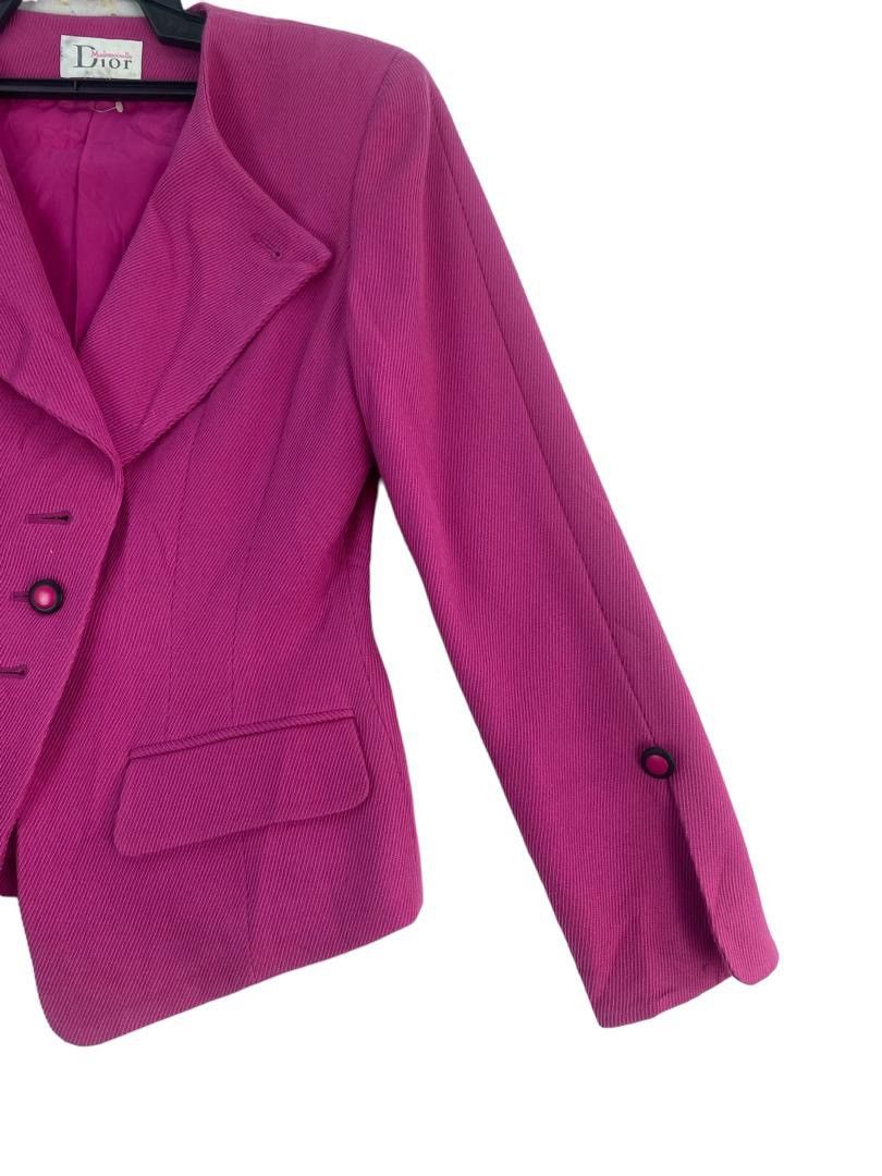 Christian Dior Monsieur × Vintage Rare Mademoiselle DIOR elegance wool jacket Size M / US 6-8 / IT 42-44 - 3 Thumbnail