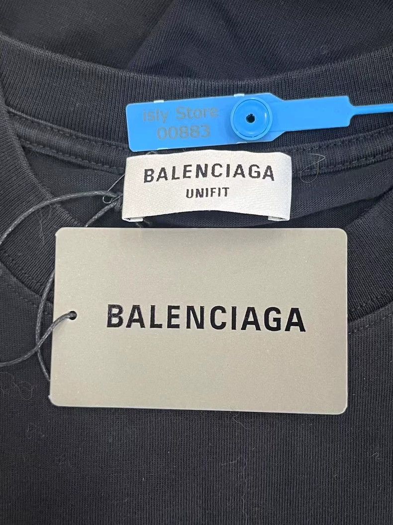 Balenciaga Balenciaga Letter Print Crew Neck Ripped Short Sleeve T-Sh Size XXS / US 00 / IT 34 - 4 Thumbnail